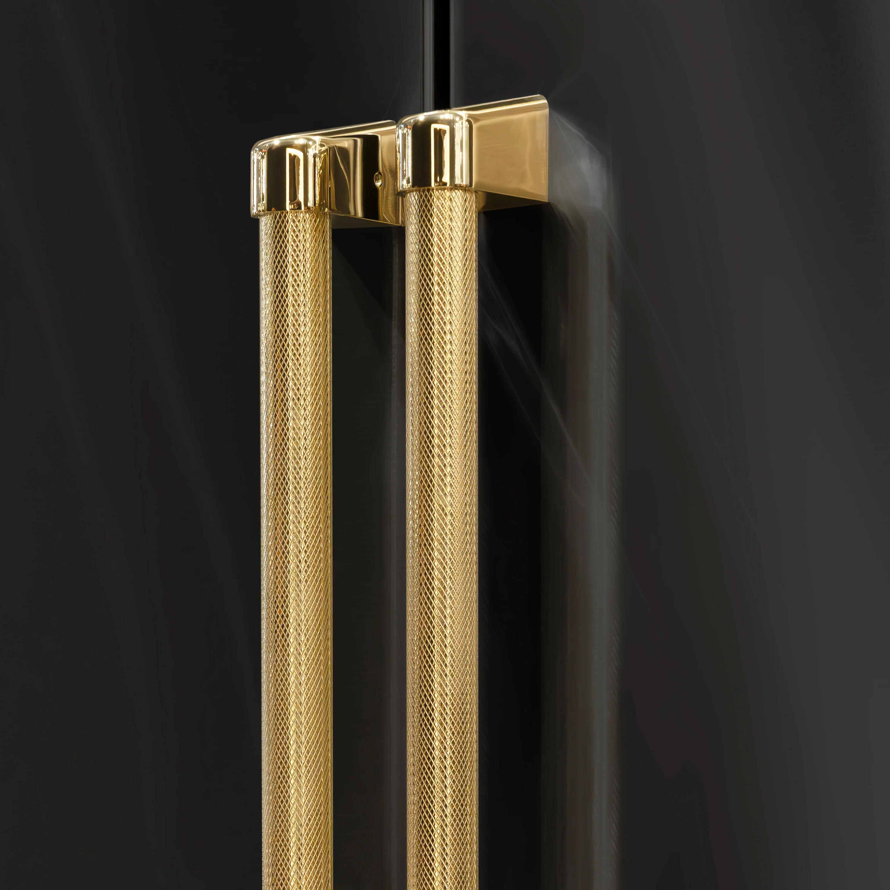 ZLINE Autograph Edition 36 in. 28.9 cu. ft. Standard-Depth French Door External Water Dispenser Refrigerator with Dual Ice Maker in Fingerprint-Resistant Black Stainless Steel and Polished Gold Helix Handles (RSMZ-W-36-BS-KG) - Image 13
