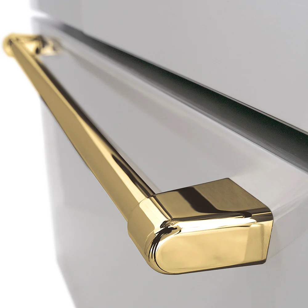 ZLINE Autograph Edition 36 in. 28.9 cu. ft. Standard-Depth French Door External Water Dispenser Refrigerator with Dual Ice Maker in Fingerprint-Resistant Stainless Steel and Polished Gold Traditional Handles (RSMZ-W-36-G) - Image 13