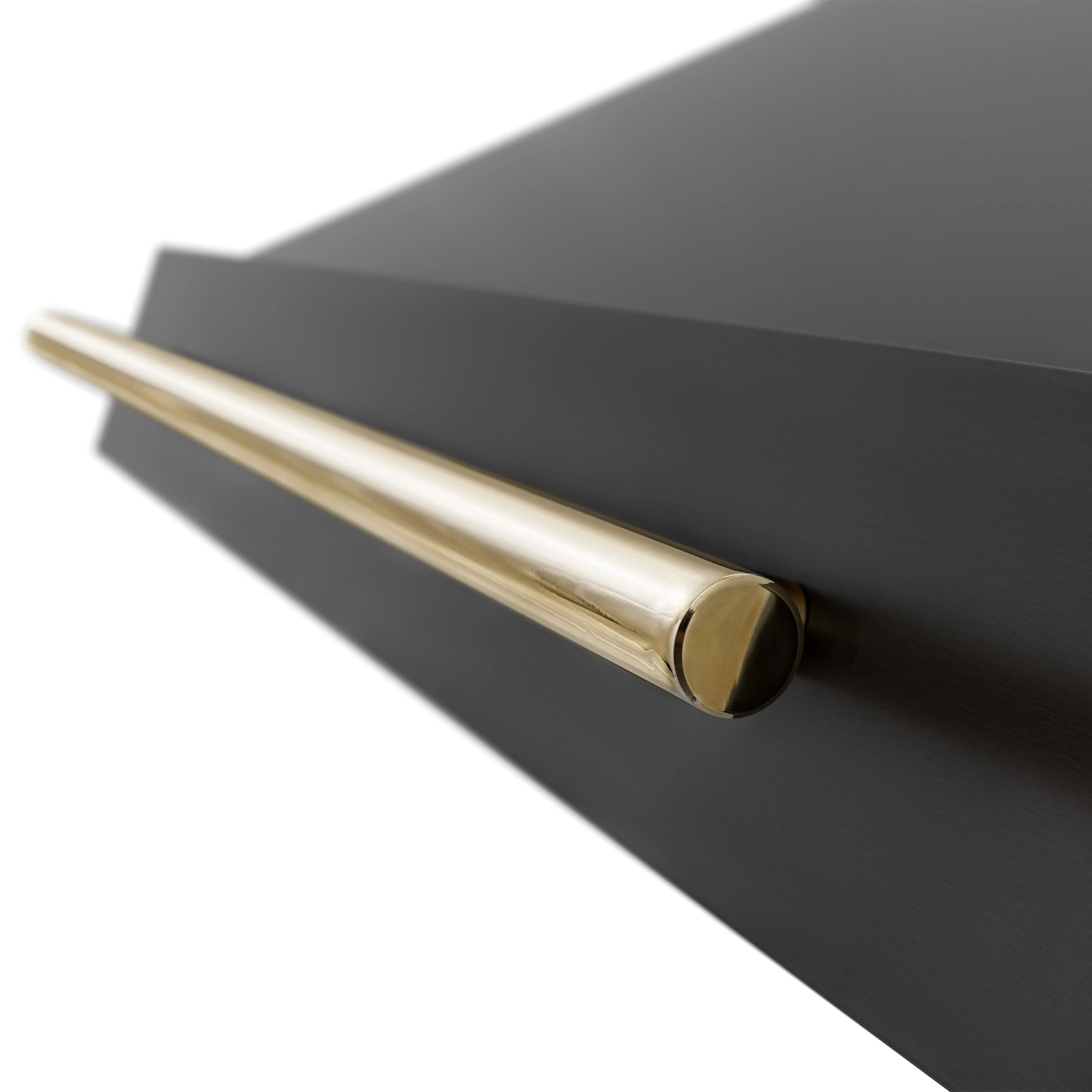 ZLINE 36" Black Stainless Steel Range Hood with Polished Gold Handle (BS655Z-36-G) - Image 4