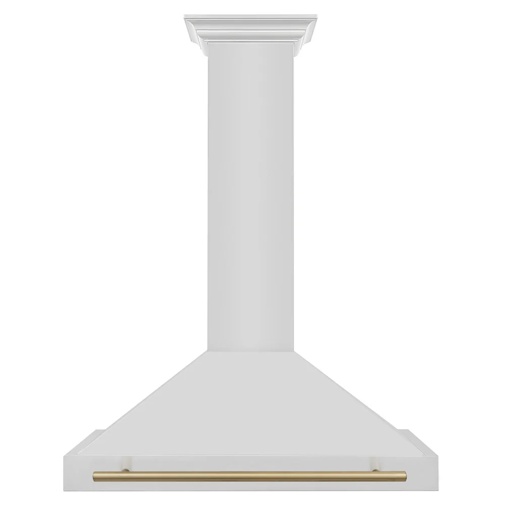 ZLINE 36 in. Autograph Edition Convertible Stainless Steel Range Hood with Stainless Steel Shell and Champagne Bronze Accents (KB4STZ-36-CB) - Image 3