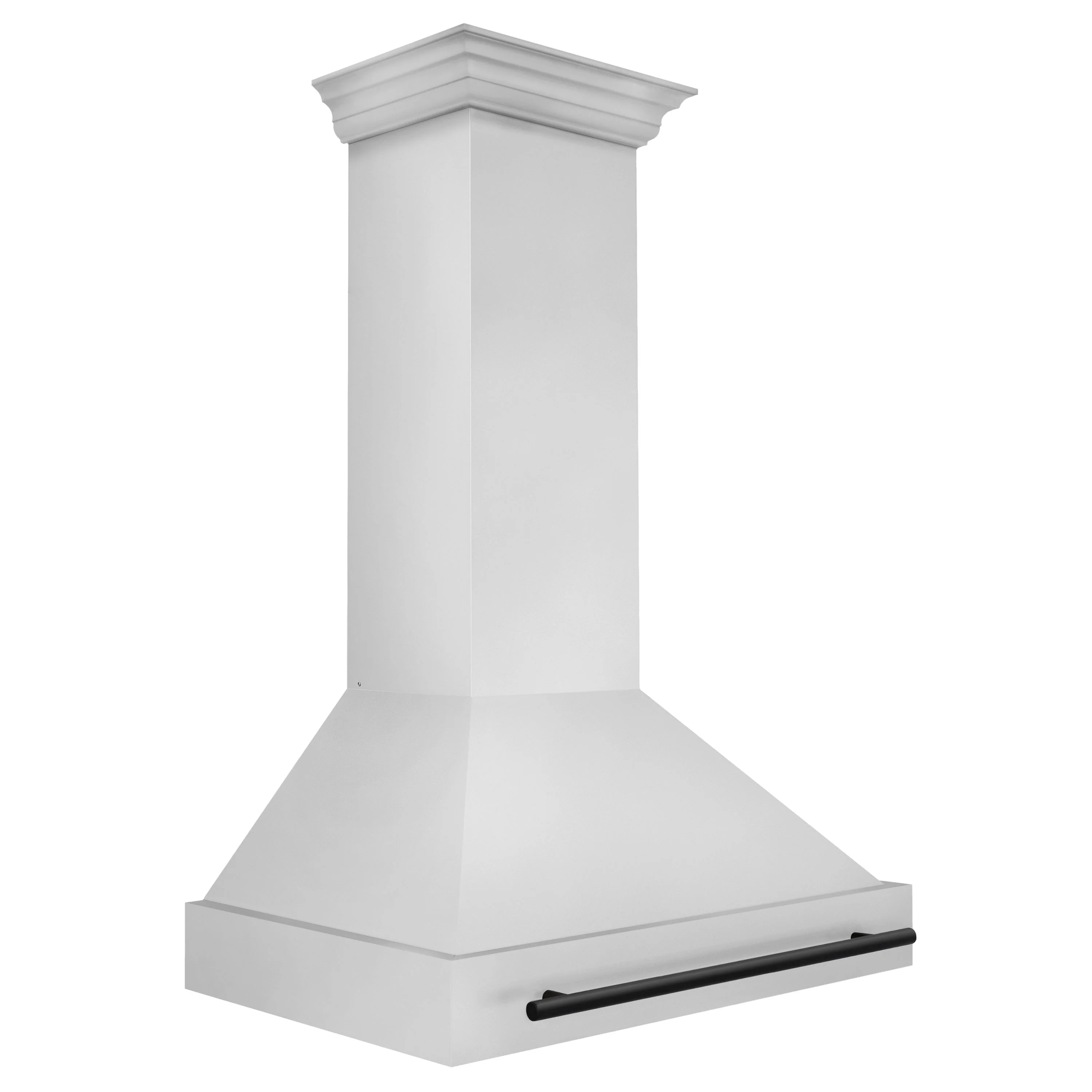 ZLINE Autograph Edition 36 in. Stainless Steel Range Hood with Stainless Steel Shell and Matte Black Handle (8654STZ-36-MB)