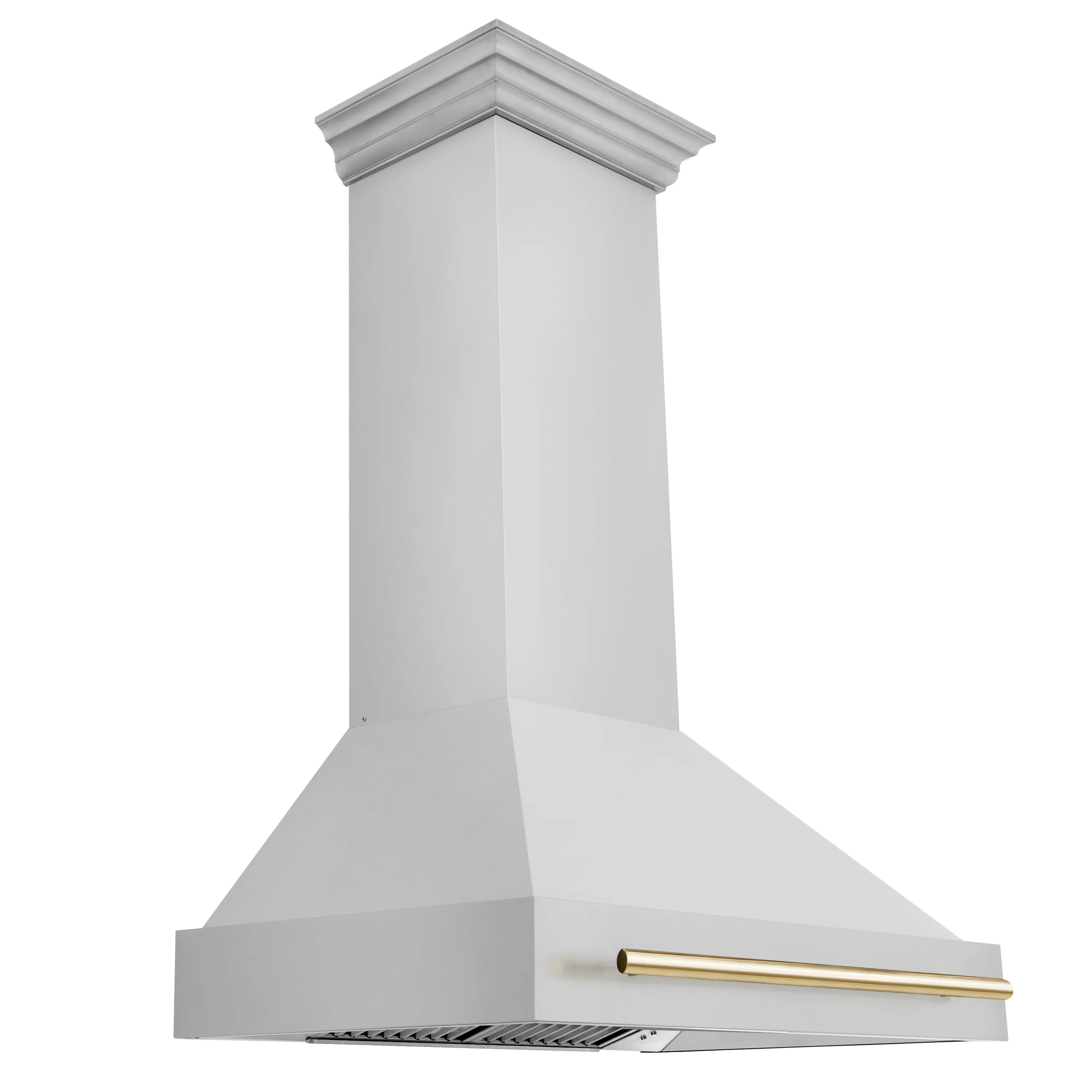 ZLINE Autograph Edition 36 in. Stainless Steel Range Hood with Stainless Steel Shell and Polished Gold Handle (8654STZ-36-G) - Image 3