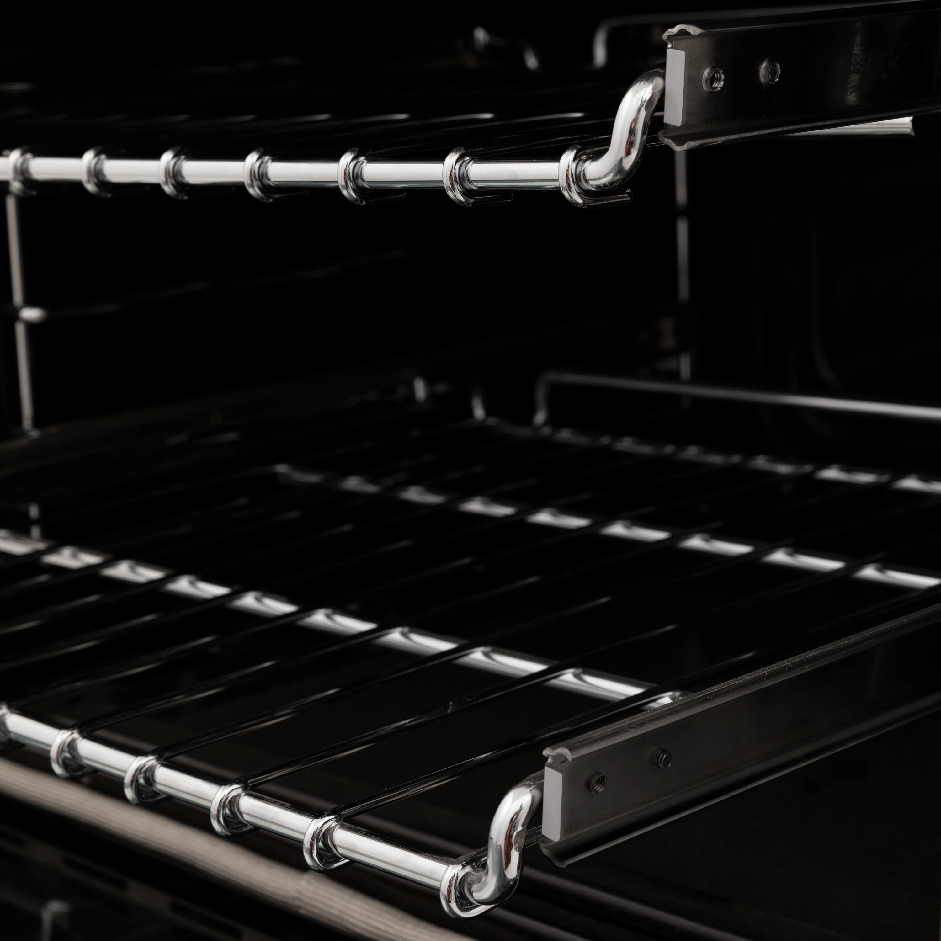 ZLINE Autograph Edition 48 in. 6.0 cu. ft. Legacy Dual Fuel Range with 7 Burner Gas Cooktop and 2 Electric Ovens in Black Stainless Steel and Champagne Bronze Accents, Open Box-Great Condition - Image 10