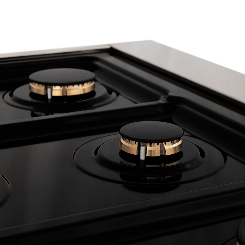 ZLINE Autograph Edition 48 in. 6.0 cu. ft. Legacy Dual Fuel Range with 7 Burner Gas Cooktop and 2 Electric Ovens in Stainless Steel and Champagne Bronze Accents, Open Box-Great Condition - Image 19