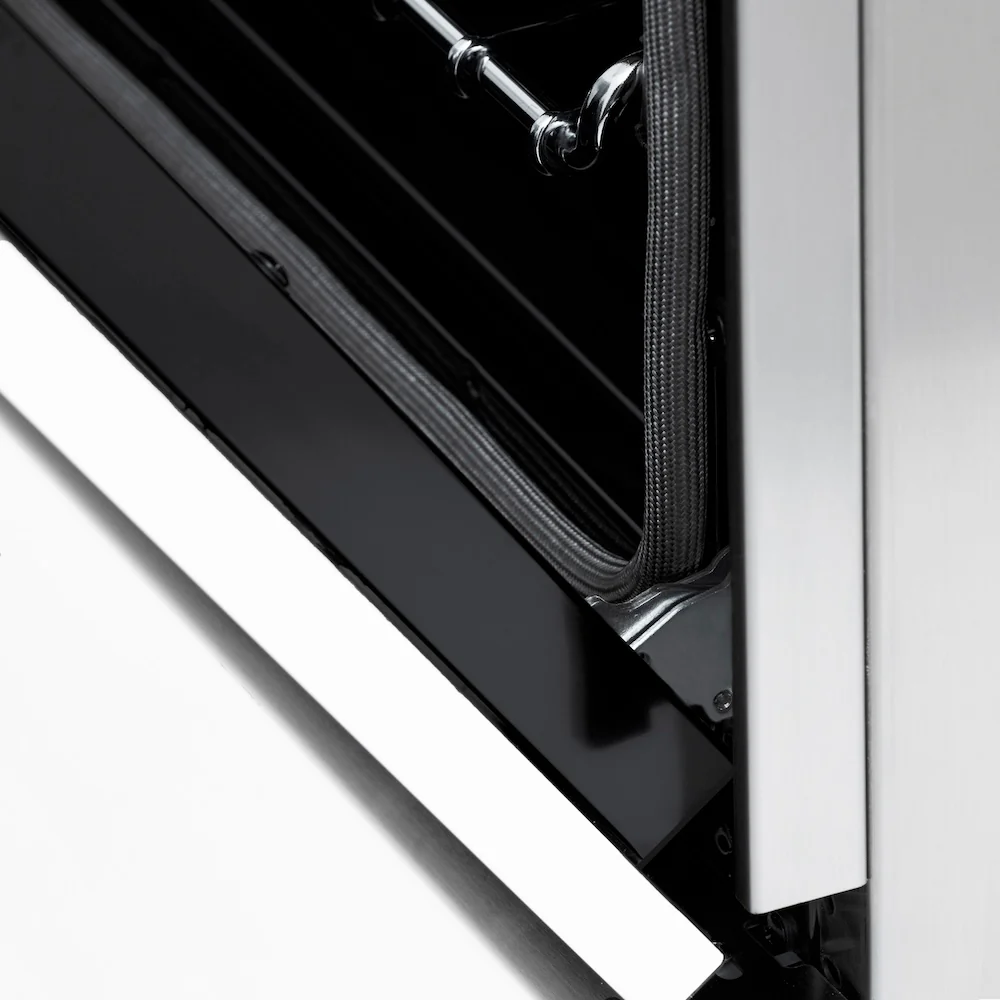 ZLINE Autograph Edition 48 in. 6.0 cu. ft. Legacy Dual Fuel Range with 7 Burner Gas Cooktop and 2 Electric Ovens in Stainless Steel with White Matte Doors and Matte Black Accents, Open Box-Great Condition - Image 6