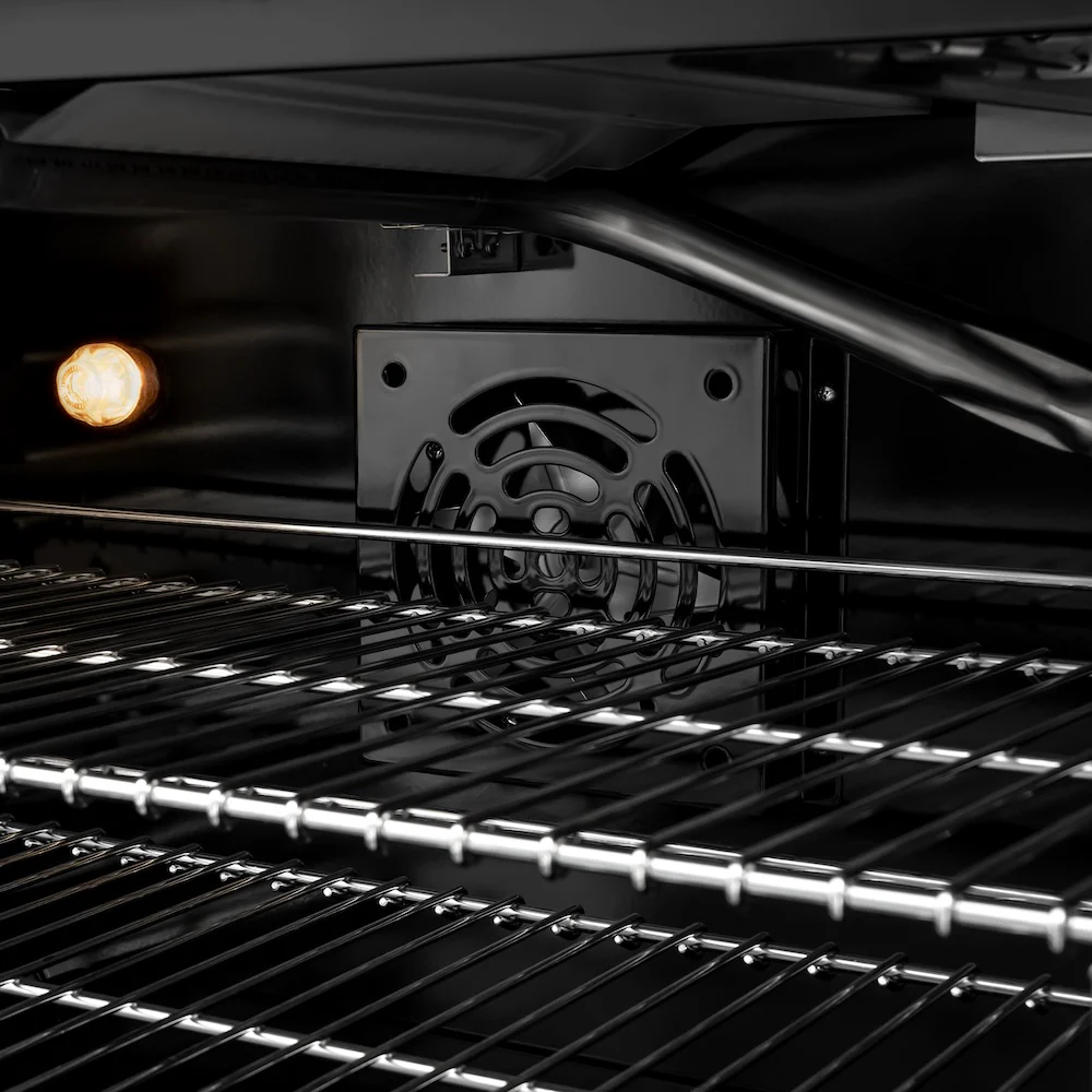 ZLINE Autograph Edition 48 in. 6.7 cu. ft. Select Double Oven Gas Range with 8 Burner Cooktop in Black Stainless Steel and Champagne Bronze Accents, Open Box-Great Condition - Image 8