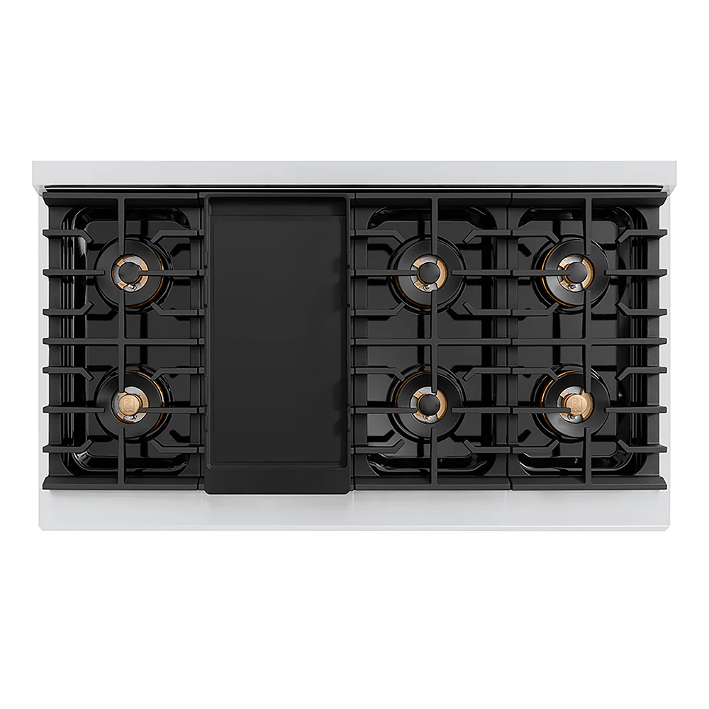 ZLINE Autograph Edition 48 in. Paramount Gas Rangetop with 8 Burner DuoPro™ Cooktop in Stainless Steel and Matte Black Accents, Open Box-Great Condition - Image 4