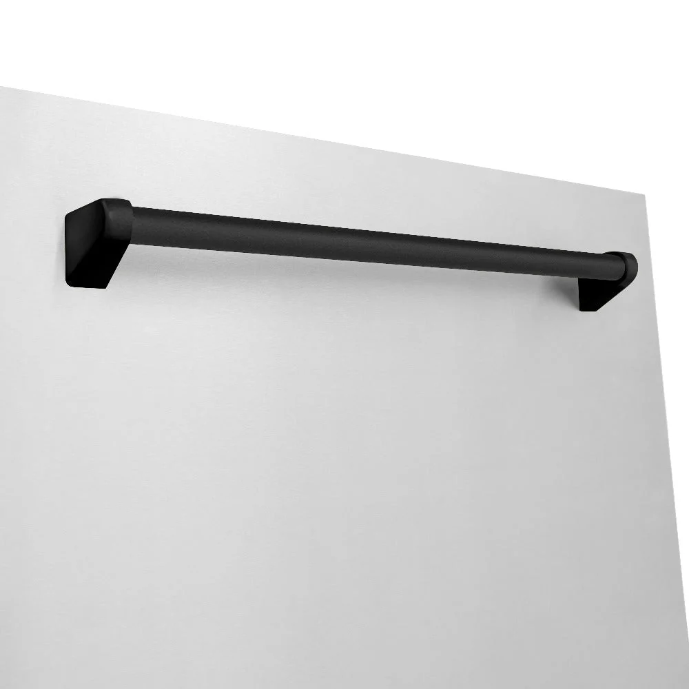 ZLINE Autograph Edition 48 in. Kitchen Package with Stainless Steel Dual Fuel Range, Range Hood, Dishwasher and Refrigeration Including External Water Dispenser with Matte Black Accents (4AKPR-RARHDWM48-MB) - Image 18