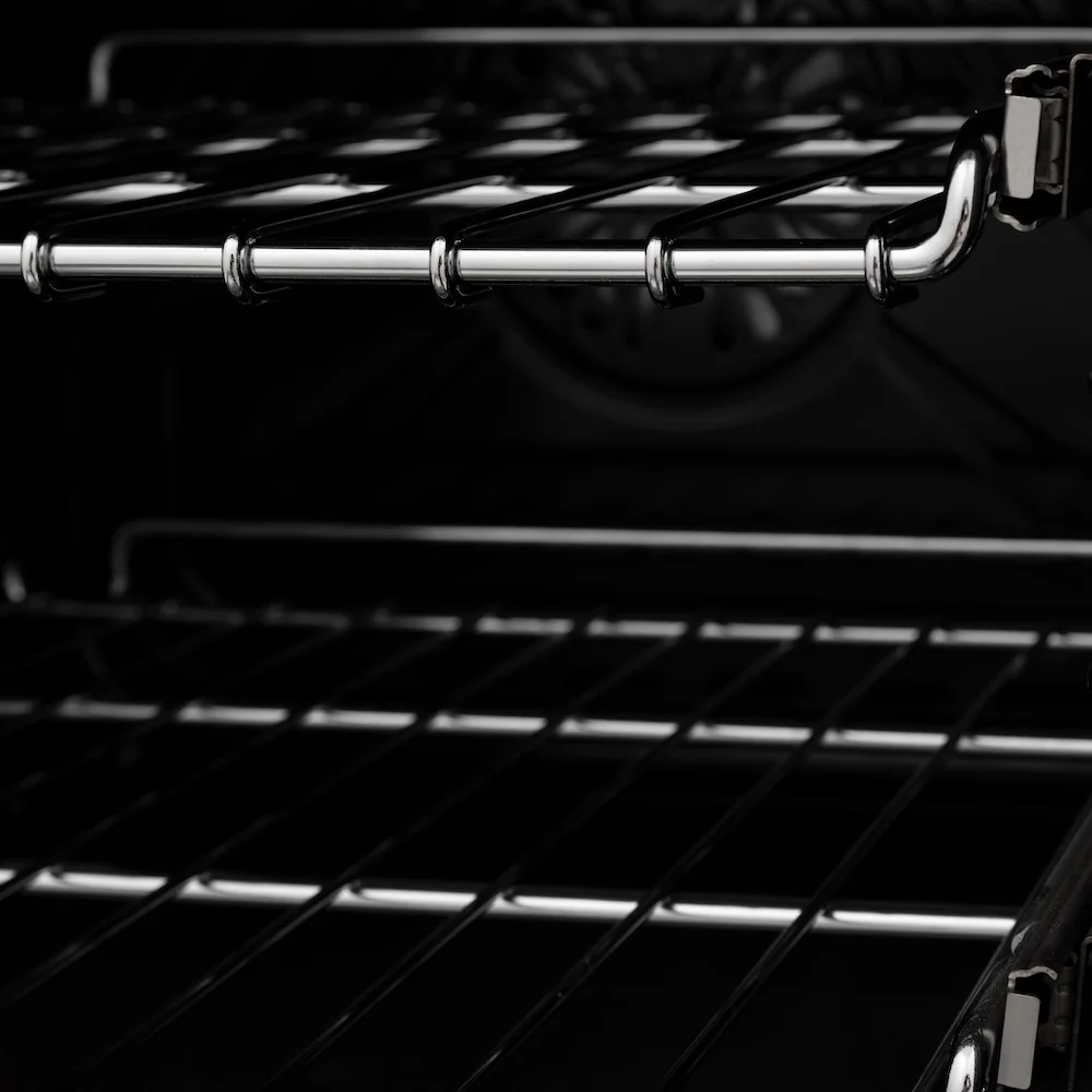 ZLINE Autograph Edition 48 in. 6.0 cu. ft. Legacy Dual Fuel Range with 7 Burner Gas Cooktop and 2 Electric Ovens in Black Stainless Steel and Champagne Bronze Accents (RABZ-48-CB) - Image 13
