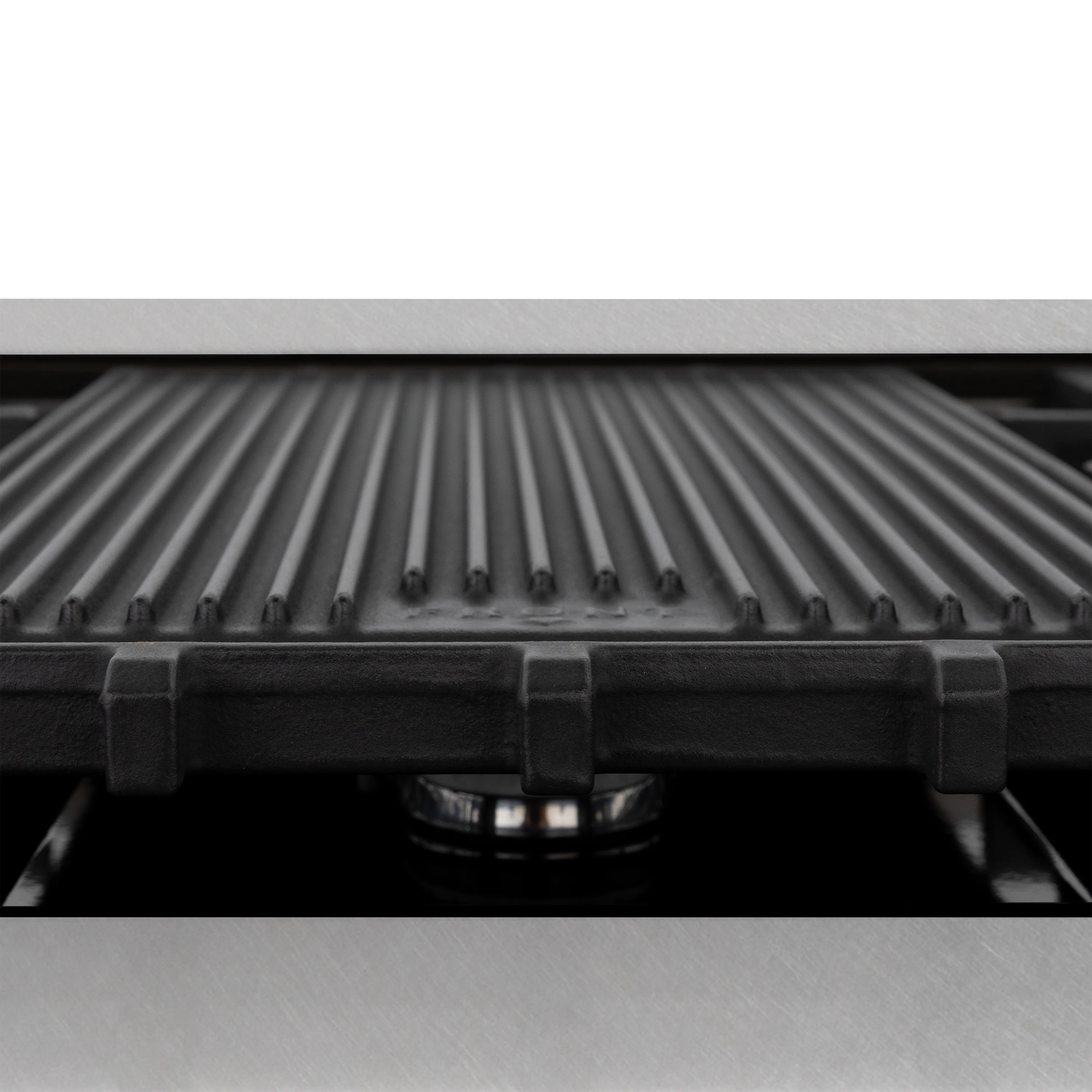 ZLINE Autograph Edition 48 in. 6.0 cu. ft. Legacy Dual Fuel Range with 7 Burner Gas Cooktop and 2 Electric Ovens in Satin Stainless Steel with White Matte Doors and Champagne Bronze Accents (RASZ-WM-48-CB) - Image 7