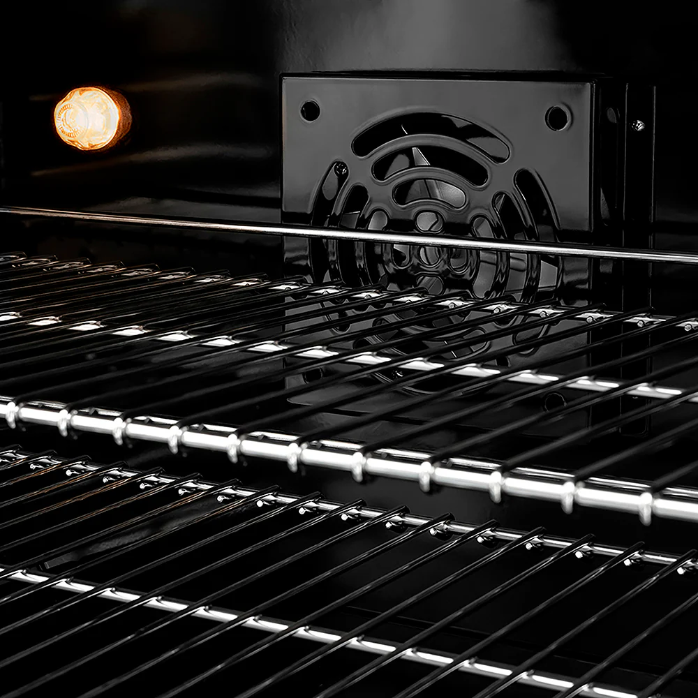 ZLINE Autograph Edition 48 in. 6.7 cu. ft. Paramount Double Oven Dual Fuel Range with 8 Burner Gas Cooktop in Black Stainless Steel and Champagne Bronze Helix Handles and Knob Accents (SDRBZ-48-KCB) - Image 6
