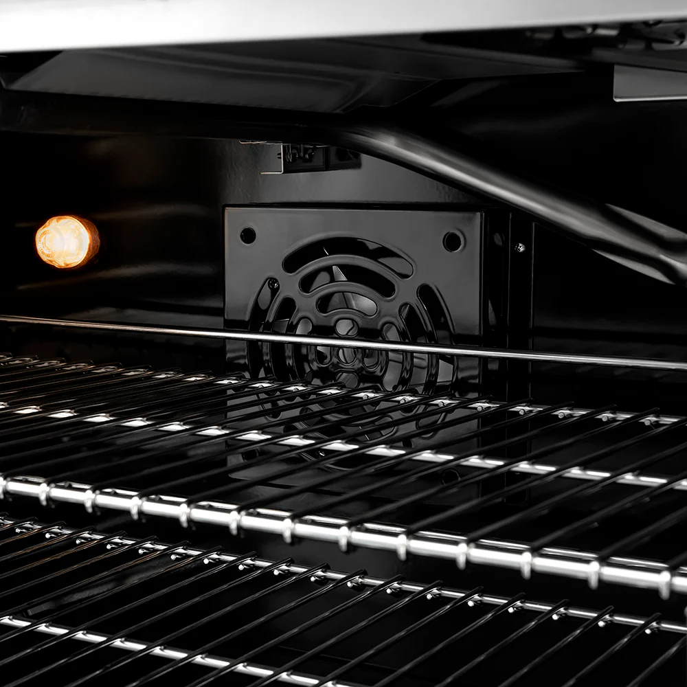 ZLINE Autograph Edition 48 in. 6.7 cu. ft. Paramount Gas Range with 8 Burner DuoPro™ Cooktop and Dual Ovens with Black Matte Doors and Champagne Bronze Accents (PSGRZ-BLM-48-CB) - Image 6