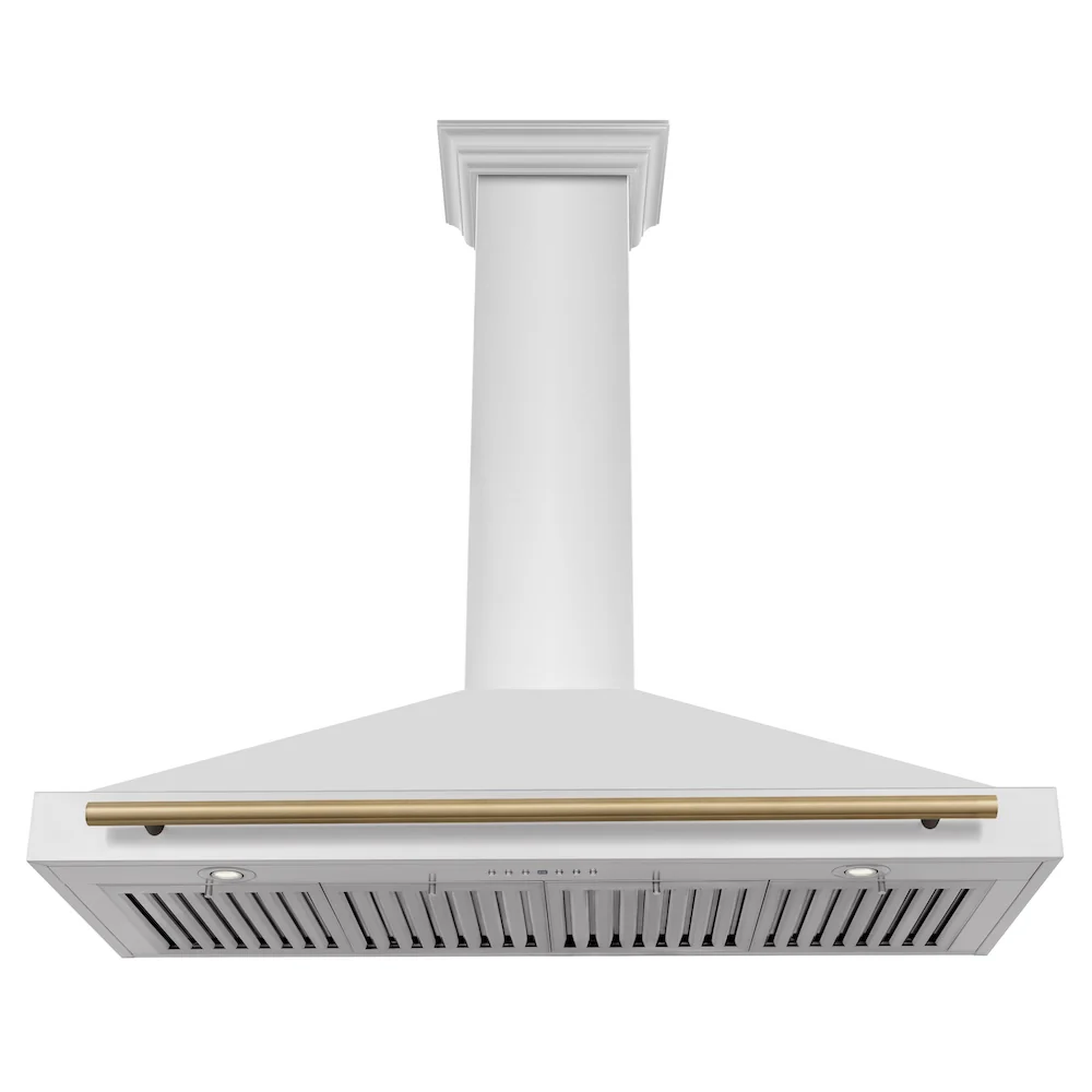 ZLINE 48 in. Autograph Edition Convertible Stainless Steel Range Hood with Stainless Steel Shell and Champagne Bronze Accents (KB4STZ-48-CB) - Image 5