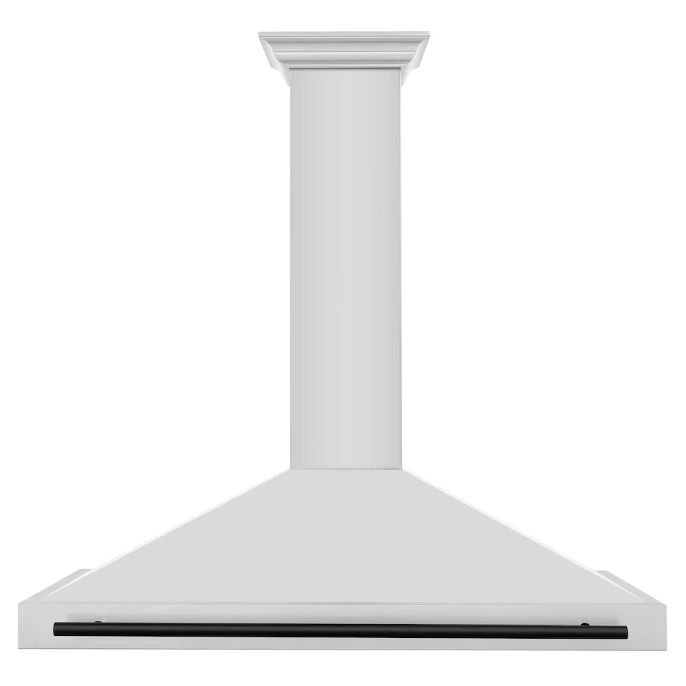ZLINE 48 in. Autograph Edition Convertible Stainless Steel Range Hood with Stainless Steel Shell and Matte Black Accents (KB4STZ-48-MB) - Image 3