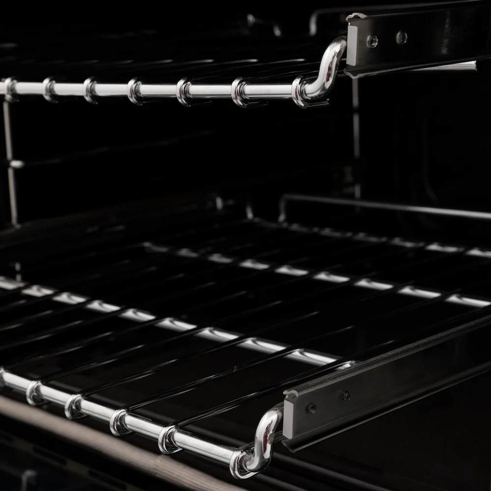 ZLINE Autograph Edition 60 in. 7.4 cu. ft. Legacy Dual Fuel Range with 9 Burner Gas Cooktop and 2 Electric Convection Ovens in Stainless Steel and Matte Black Accents, Open Box-Great Condition - Image 11