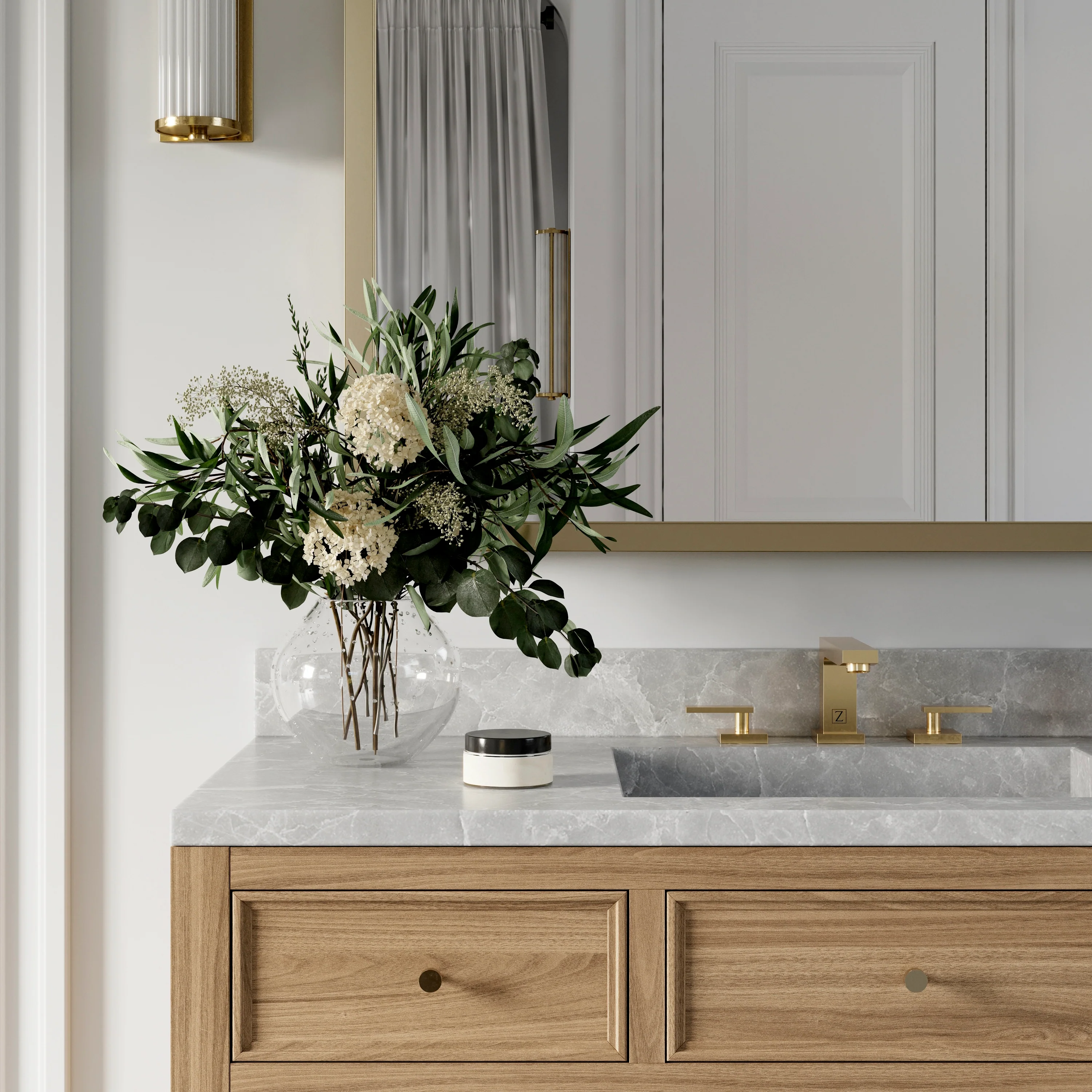 ZLINE Autograph Edition Crystal Bay Bath Faucet in Champagne Bronze (CBY-BF-CB) - Image 4