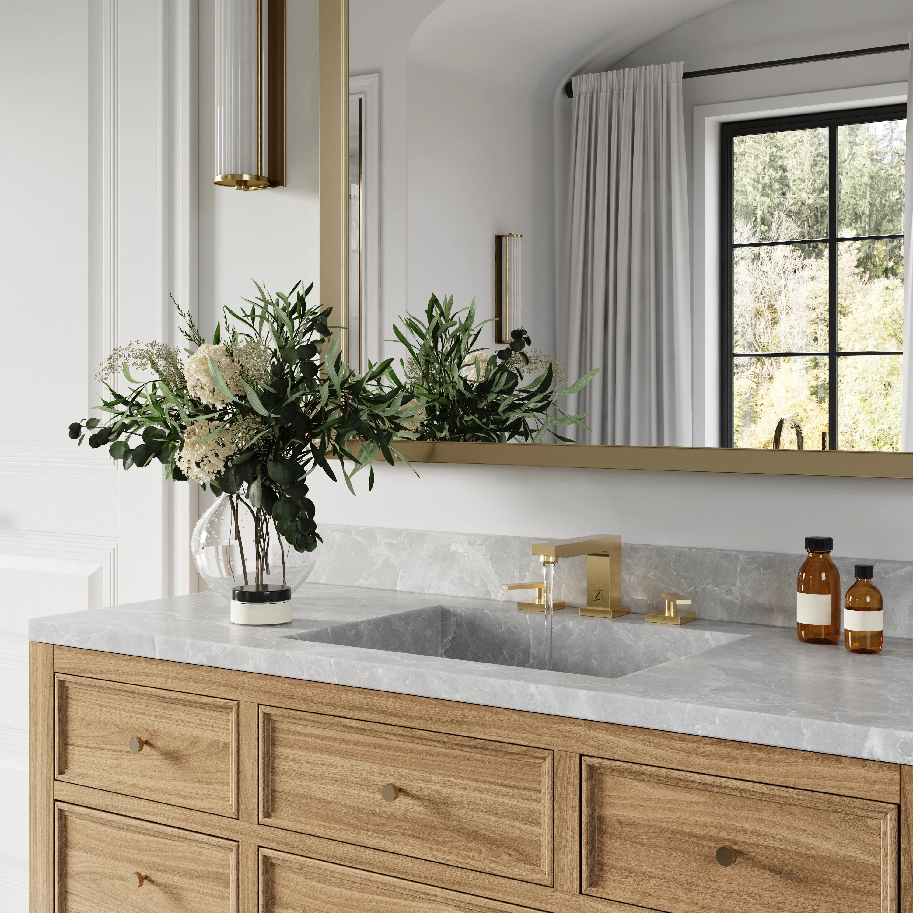 ZLINE Autograph Edition Crystal Bay Bath Faucet in Polished Gold (CBY-BF-PG) - Image 5