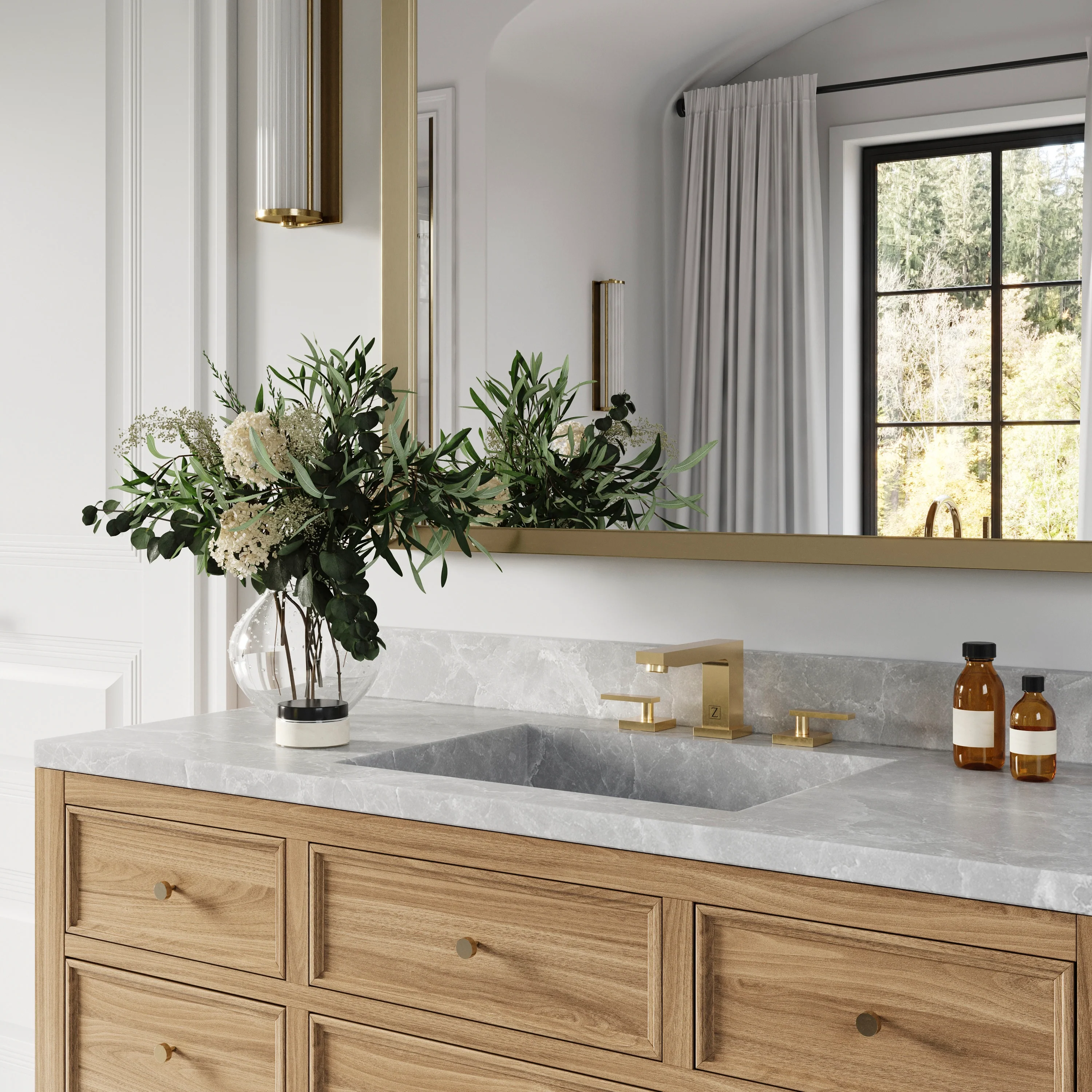 ZLINE Autograph Edition Crystal Bay Bath Faucet in Polished Gold (CBY-BF-PG) - Image 6
