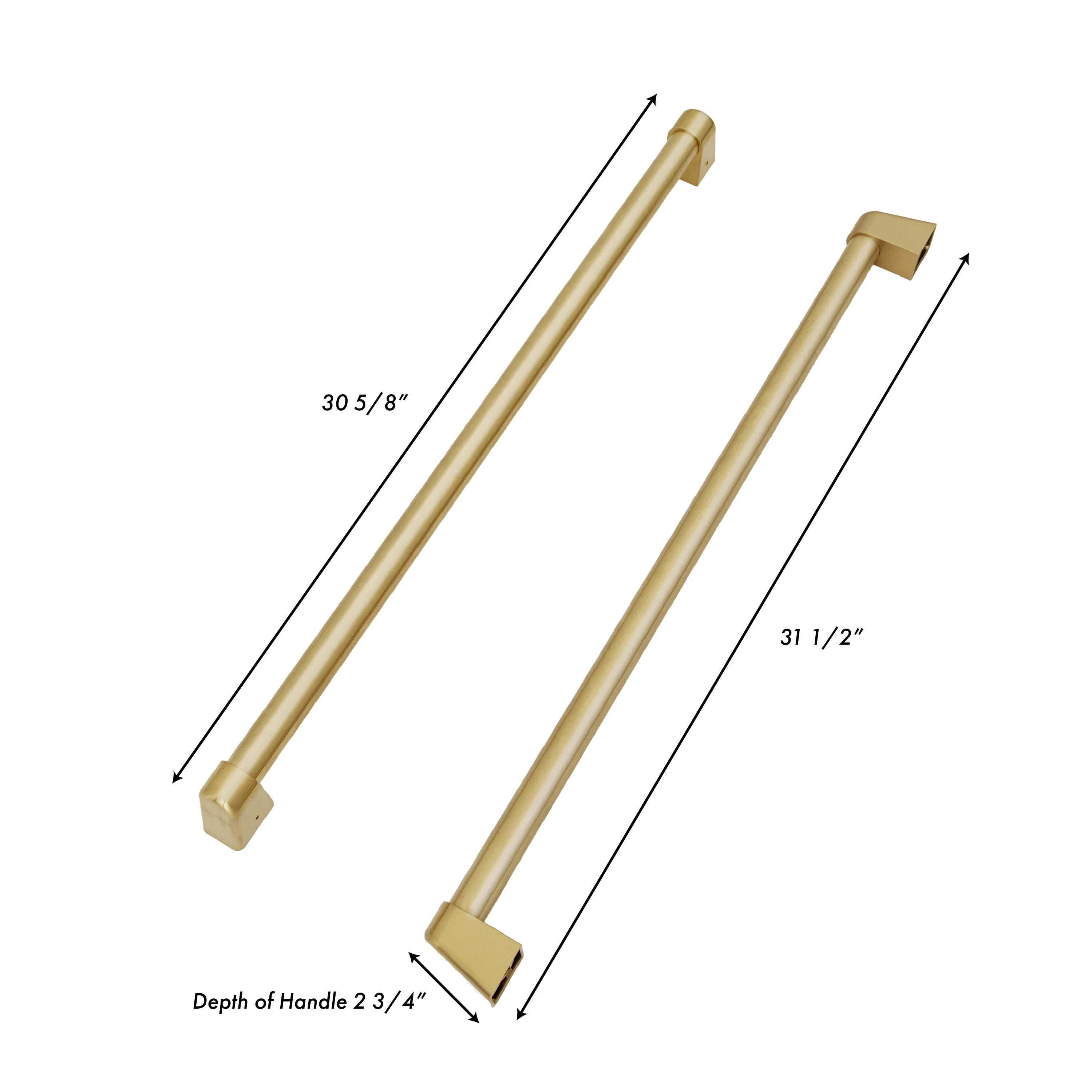 ZLINE Autograph Edition Champagne Bronze Traditional Handles (Set of 4) for Counter-Depth and Standard-Depth Refrigerators (RFMHZ-36-CB) - Image 3
