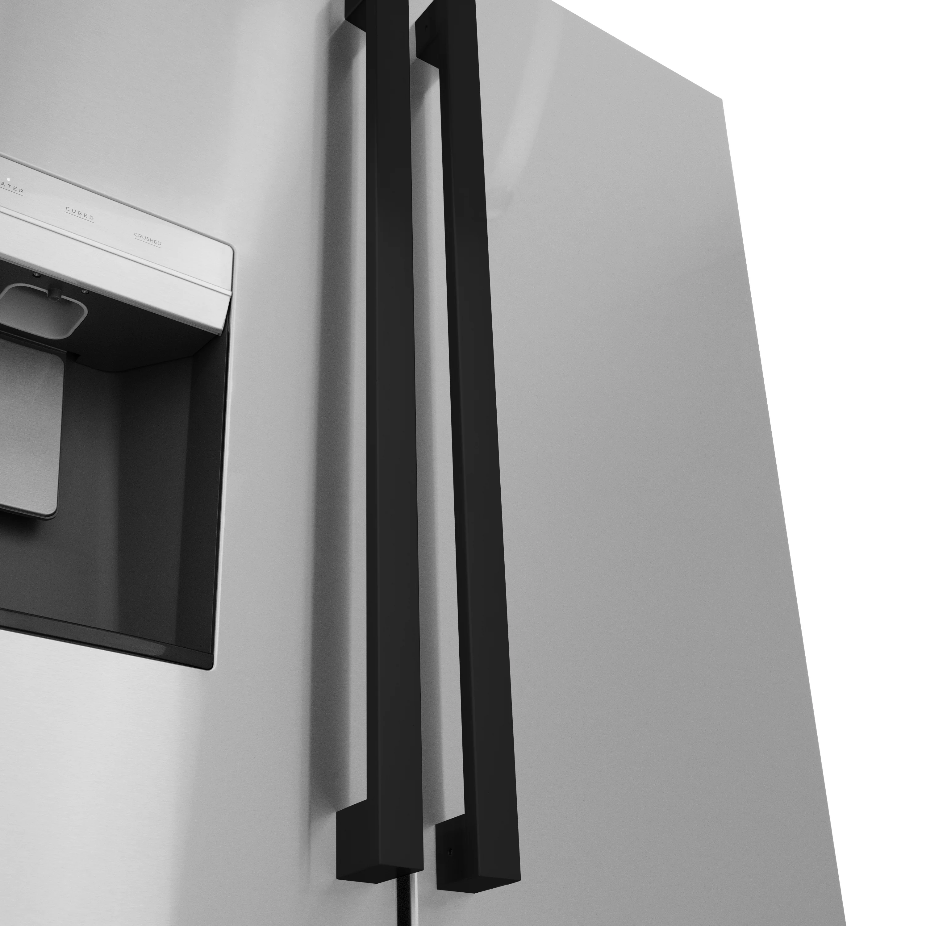 ZLINE Autograph Edition Matte Black Modern Handles (Set of 4) for Counter-Depth and Standard-Depth Refrigerators (RFMHZ-F-36-MB) - Image 2