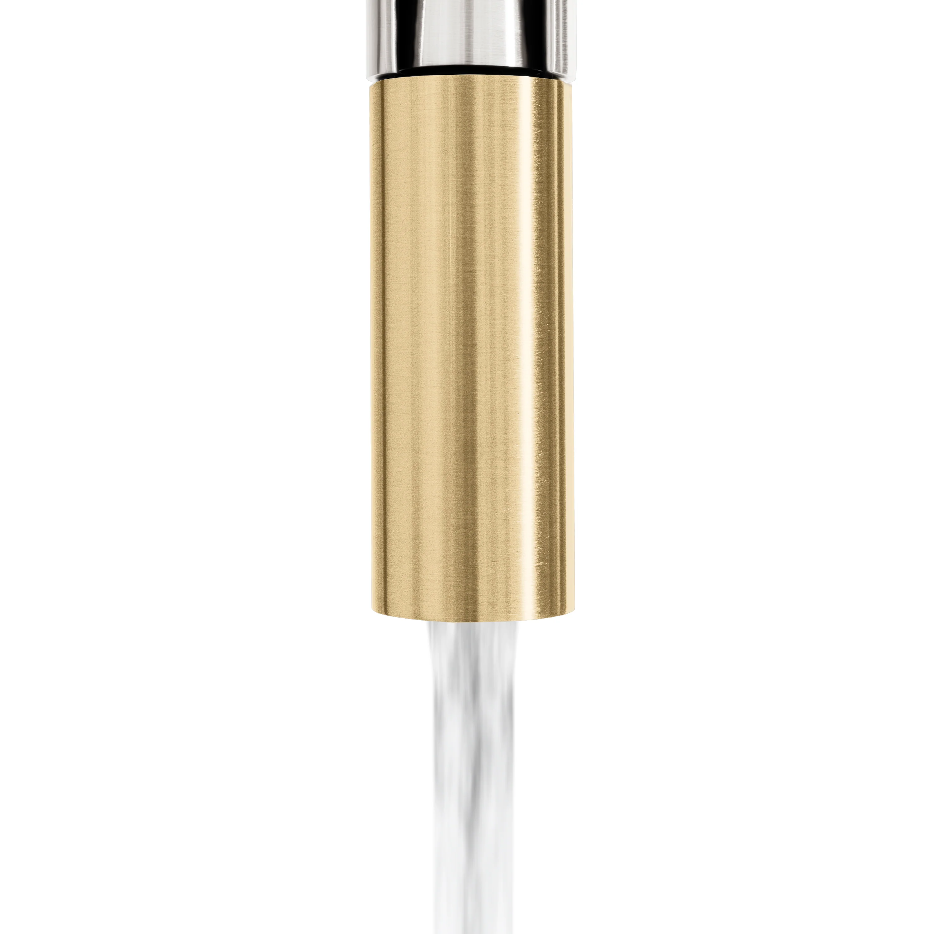 ZLINE Autograph Edition Sierra Pull Down Spring Single Handle Kitchen Faucet in Brushed Nickel and Champagne Bronze (SRA-KF-ZBNCB) - Image 6