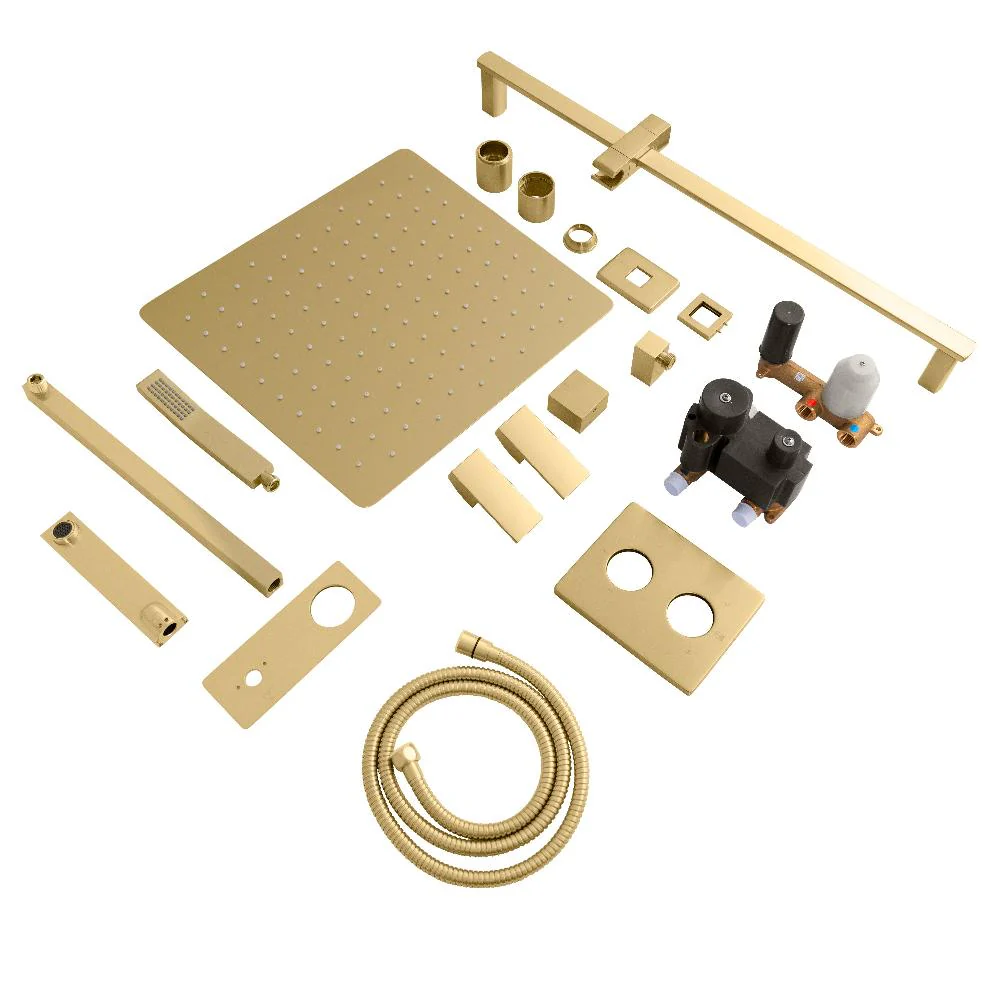 ZLINE Bliss Rainfall Shower System with 16 in. Oversized Shower Head in Champagne Bronze (BLS-SHS16-CB) - Image 3