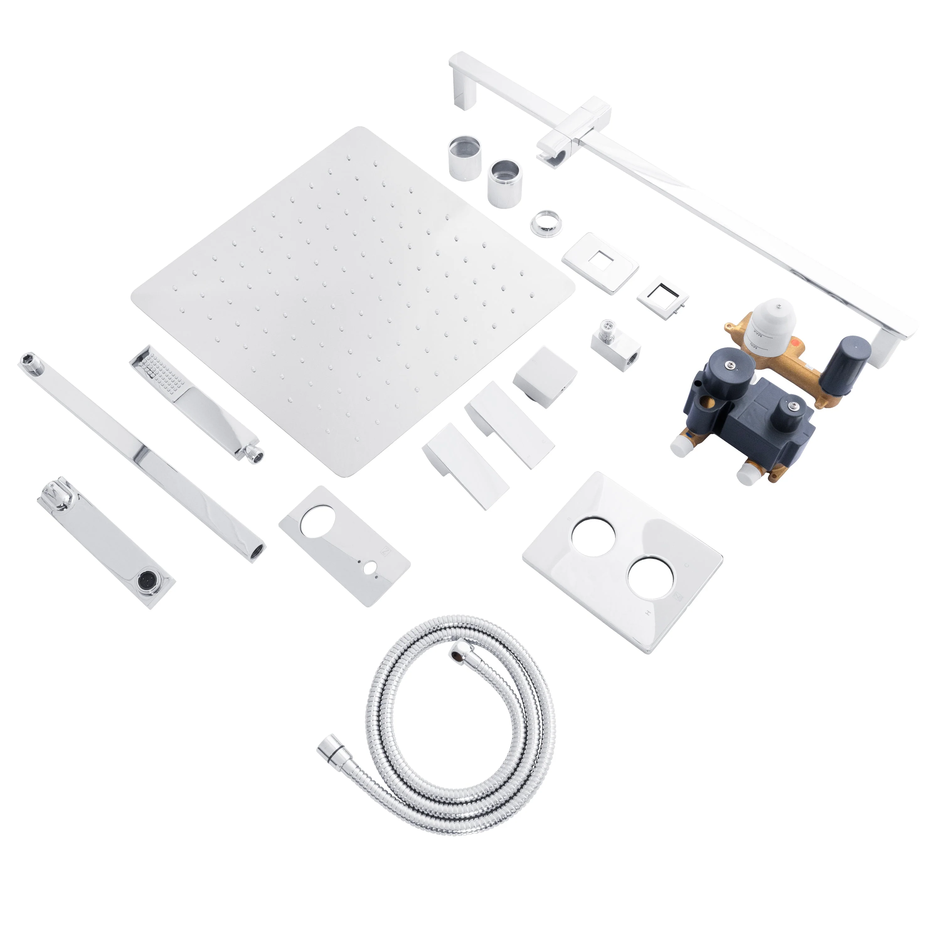 ZLINE Bliss Rainfall Shower System with 16 in. Oversized Shower Head in Chrome (BLS-SHS16-CH) - Image 4