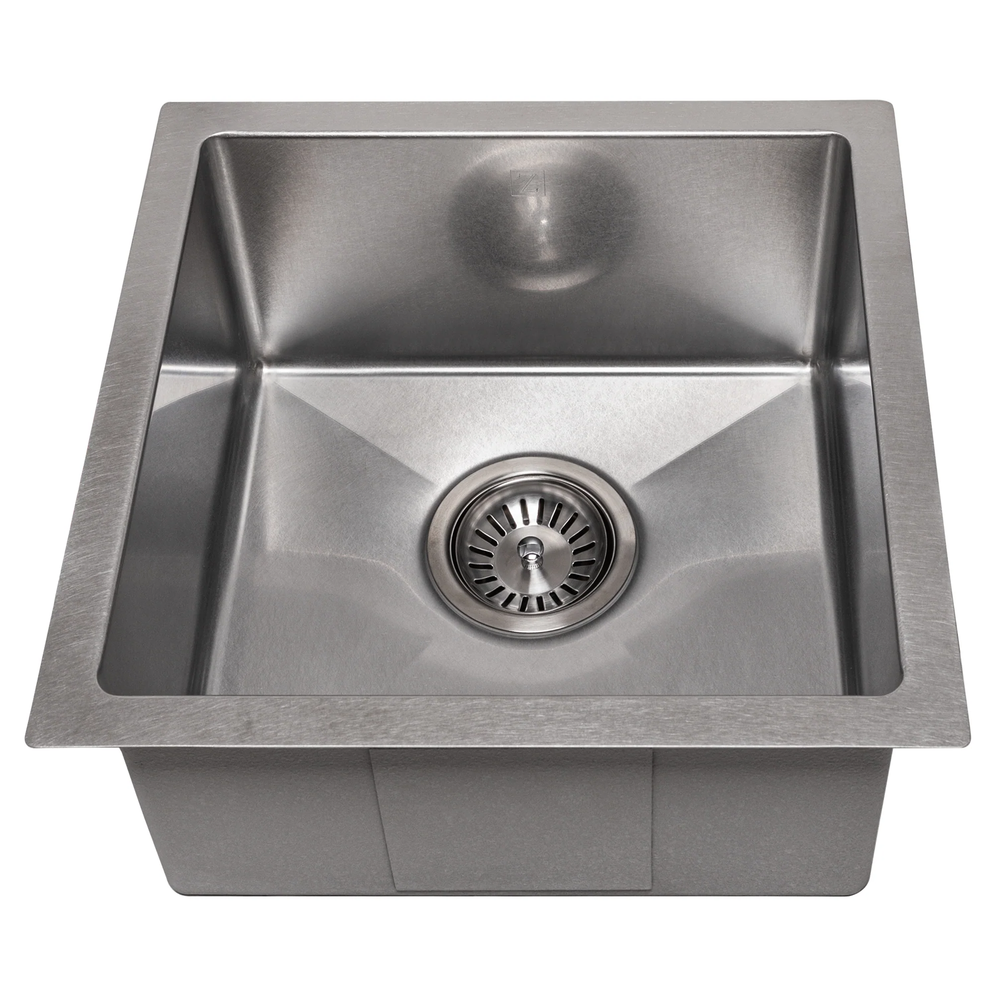 ZLINE 15 in. Boreal Undermount Single Bowl Satin Stainless Steel Bar Kitchen Sink (SUS-15S) - Image 3