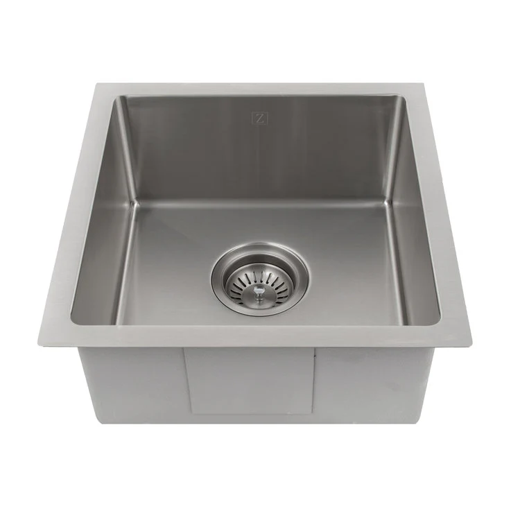 ZLINE 15 in. Boreal Undermount Single Bowl Bar Kitchen Sink in Stainless Steel (SUS-15) - Image 6