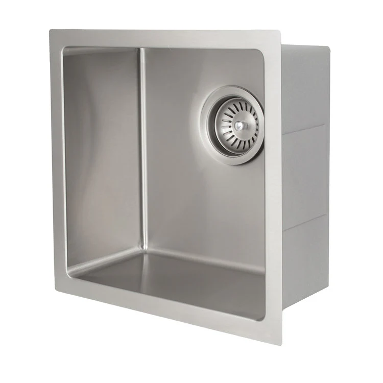 ZLINE 15 in. Boreal Undermount Single Bowl Bar Kitchen Sink in Stainless Steel (SUS-15) - Image 9