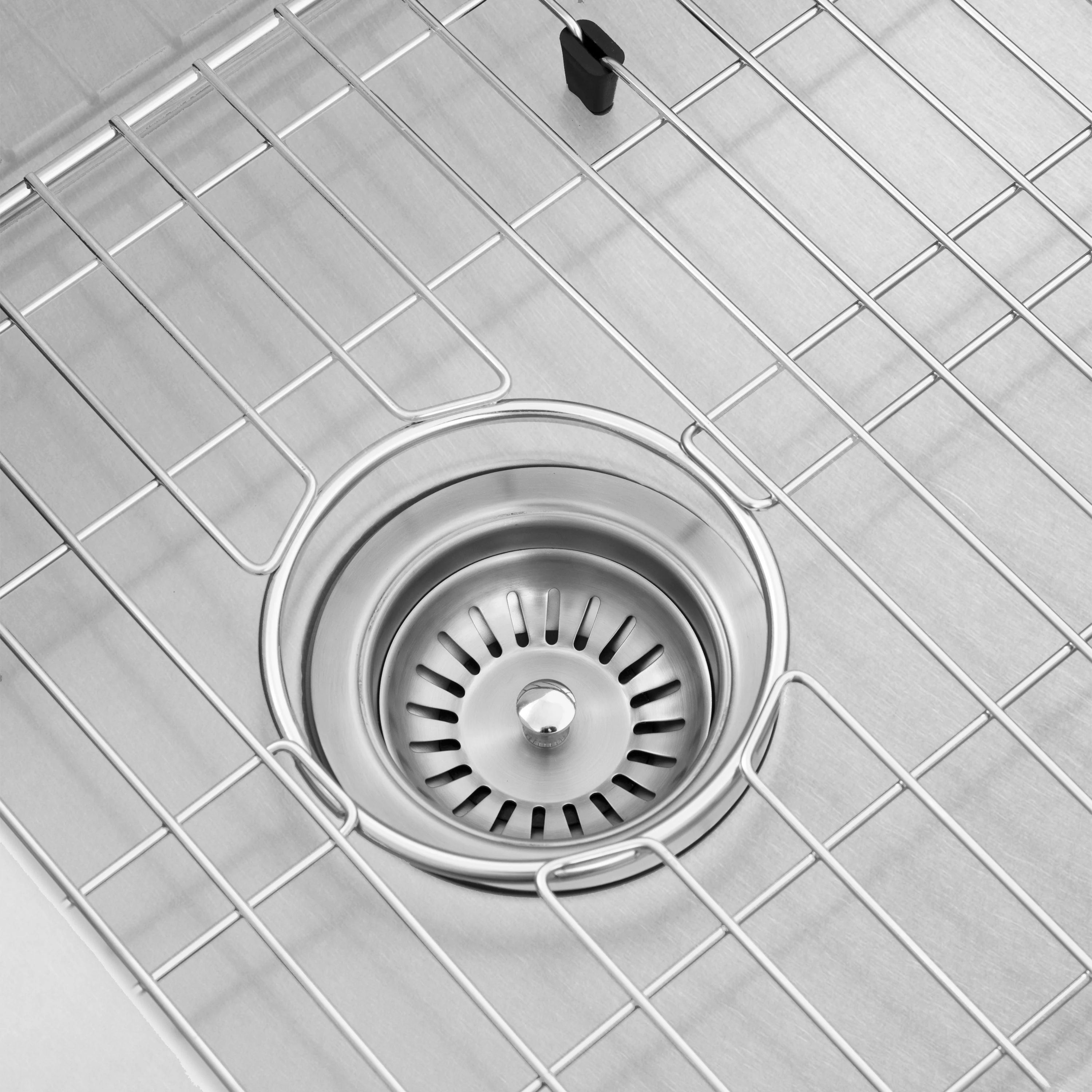 ZLINE 45 in. Breckenridge Undermount Triple Bowl Satin Stainless Steel Kitchen Sink with Bottom Grid (SLT-45S) - Image 3