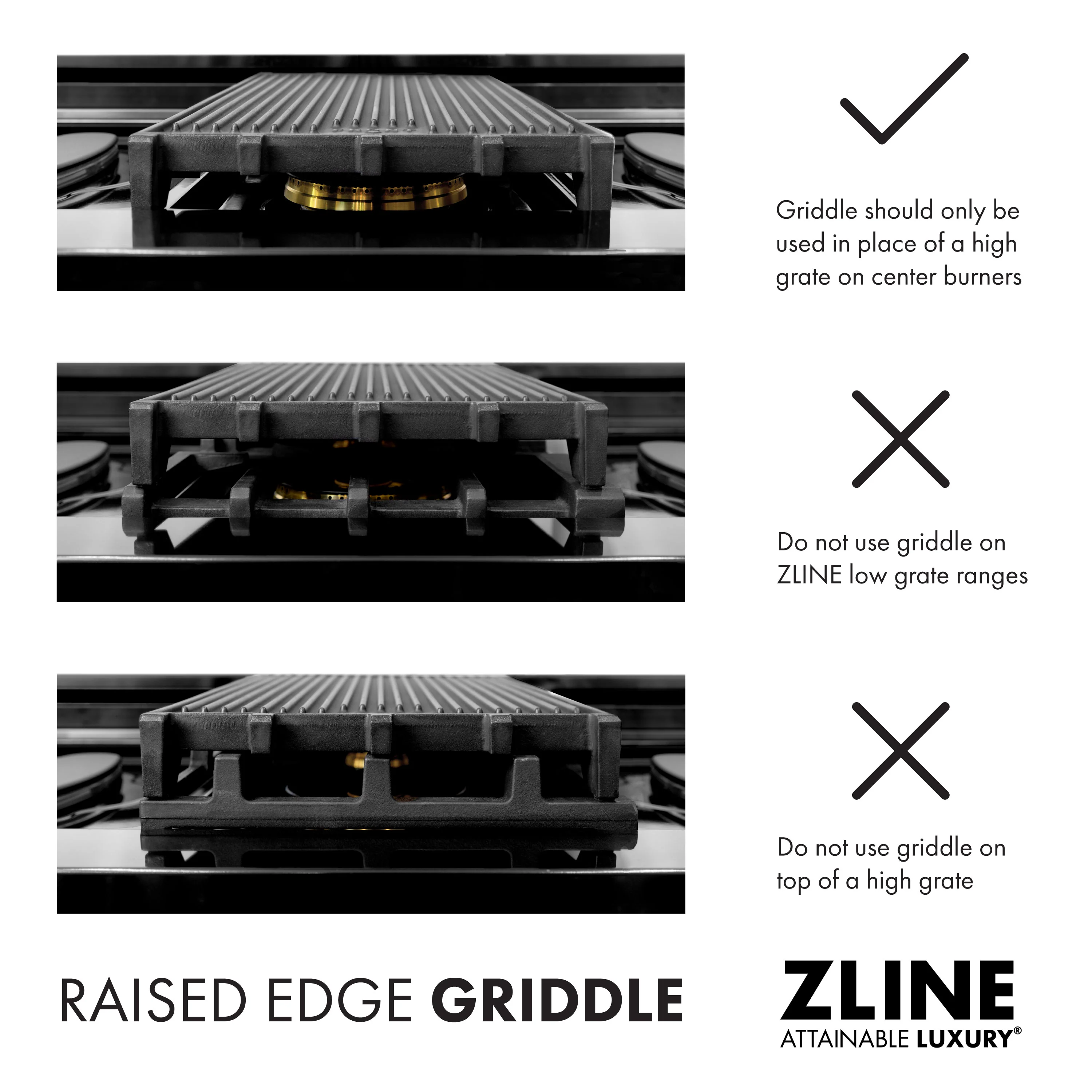 ZLINE Cast Iron Stovetop Grill (GR2) - Image 6