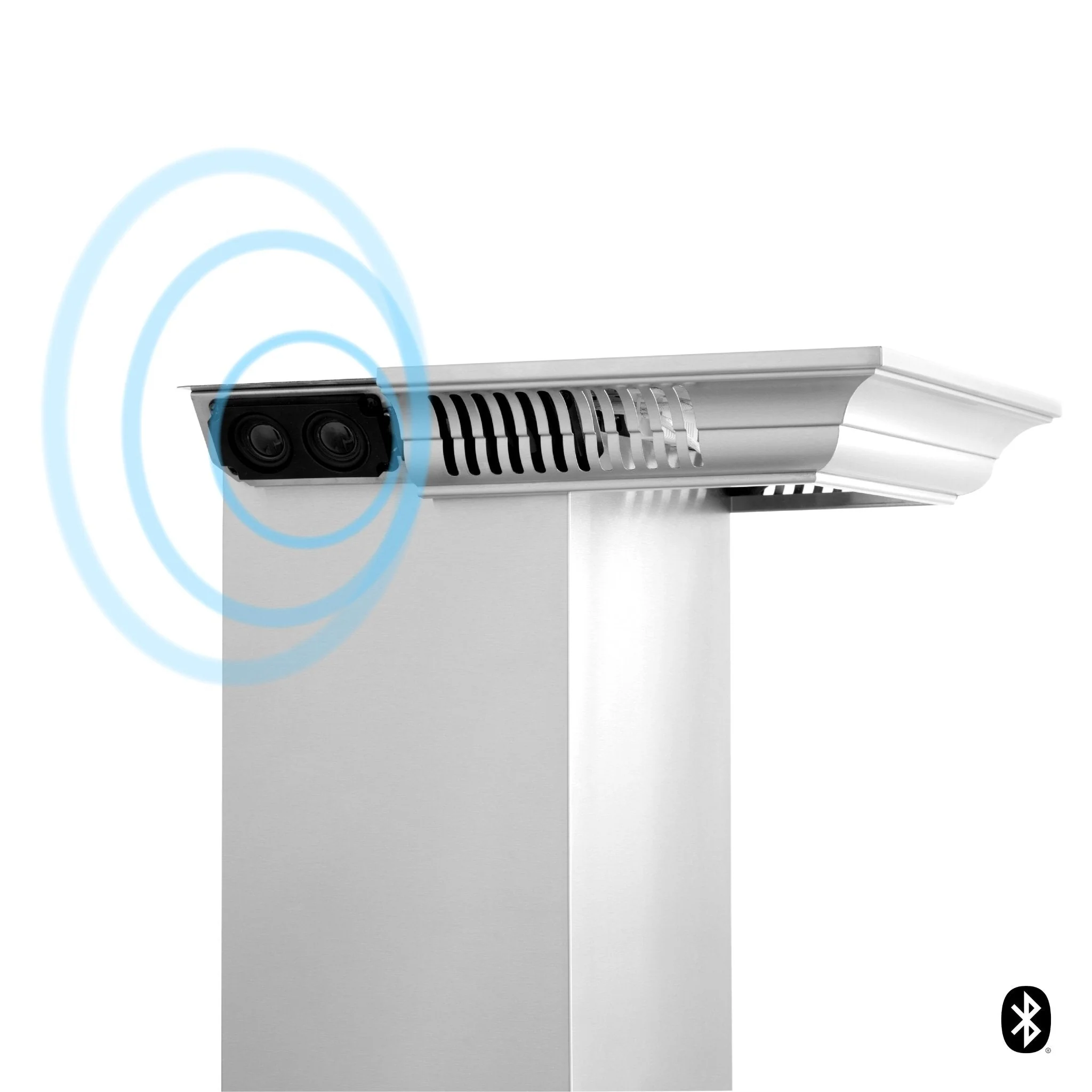 ZLINE Crown Molding in Stainless Steel with Built-in Bluetooth Speakers (CM6-BT-KF1/KF2) - Image 4