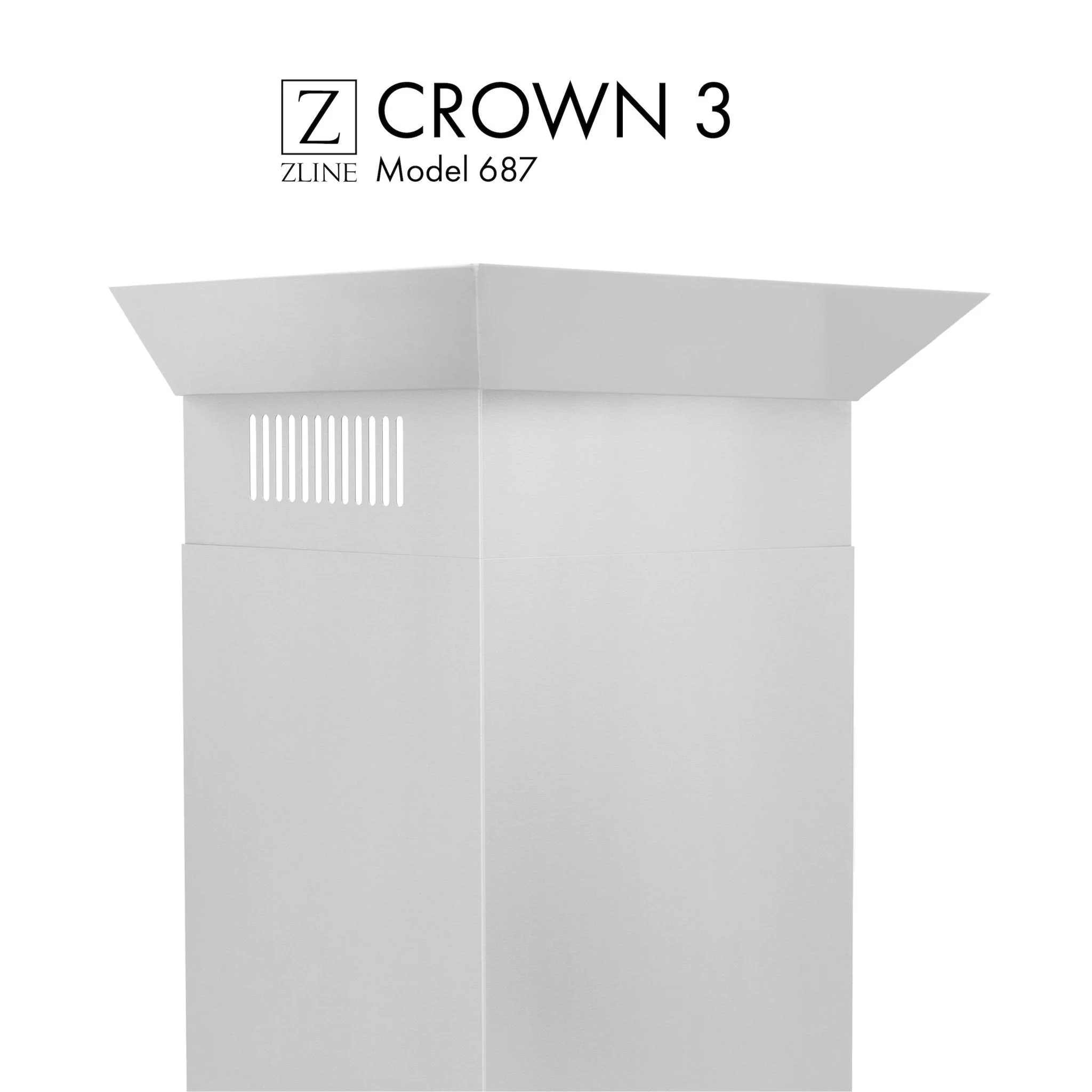 ZLINE Crown Molding Profile 3 for Wall Mount Range Hood (CM3-687)