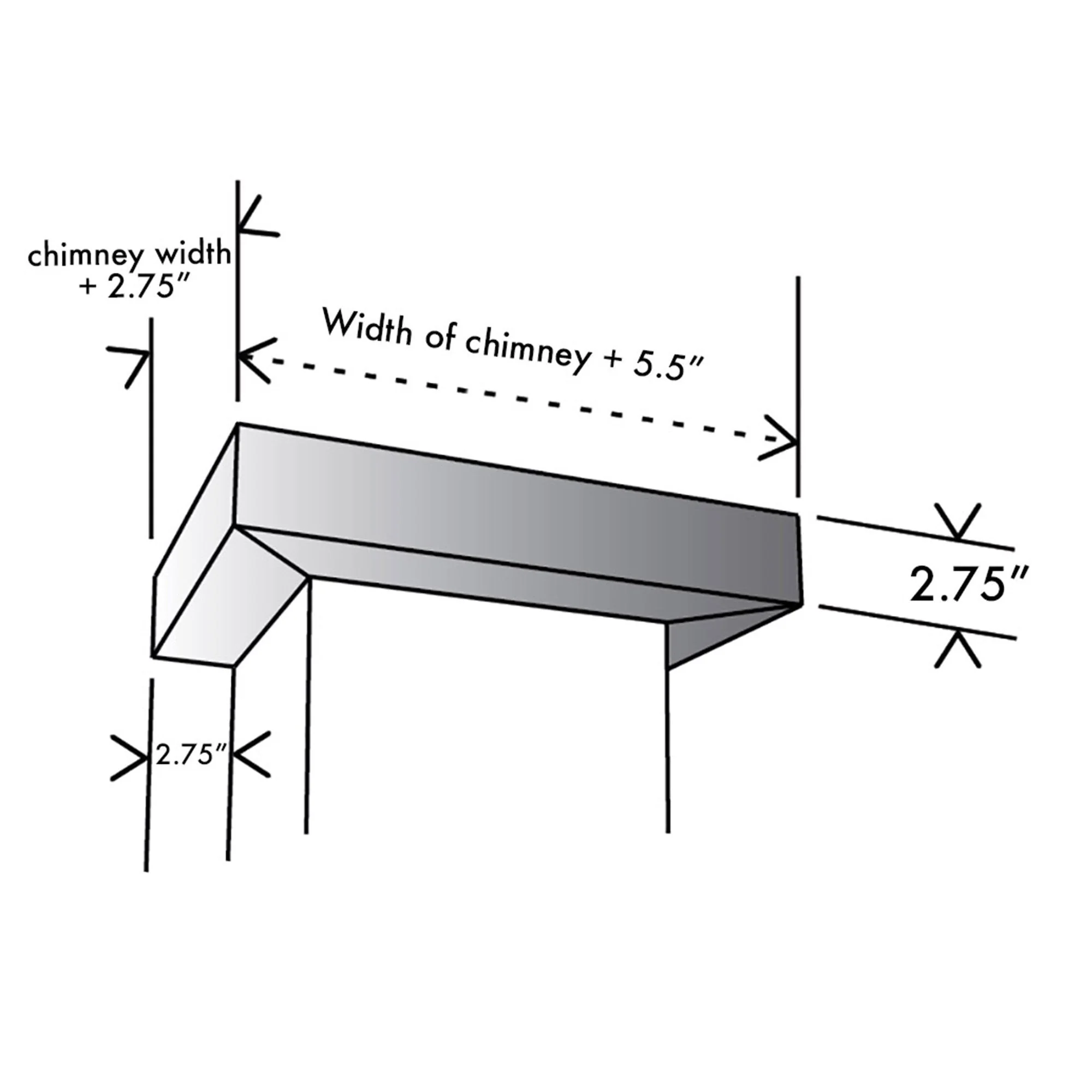 ZLINE Crown Molding Profile 3 for Wall Mount Range Hood (CM3-687) - Image 6