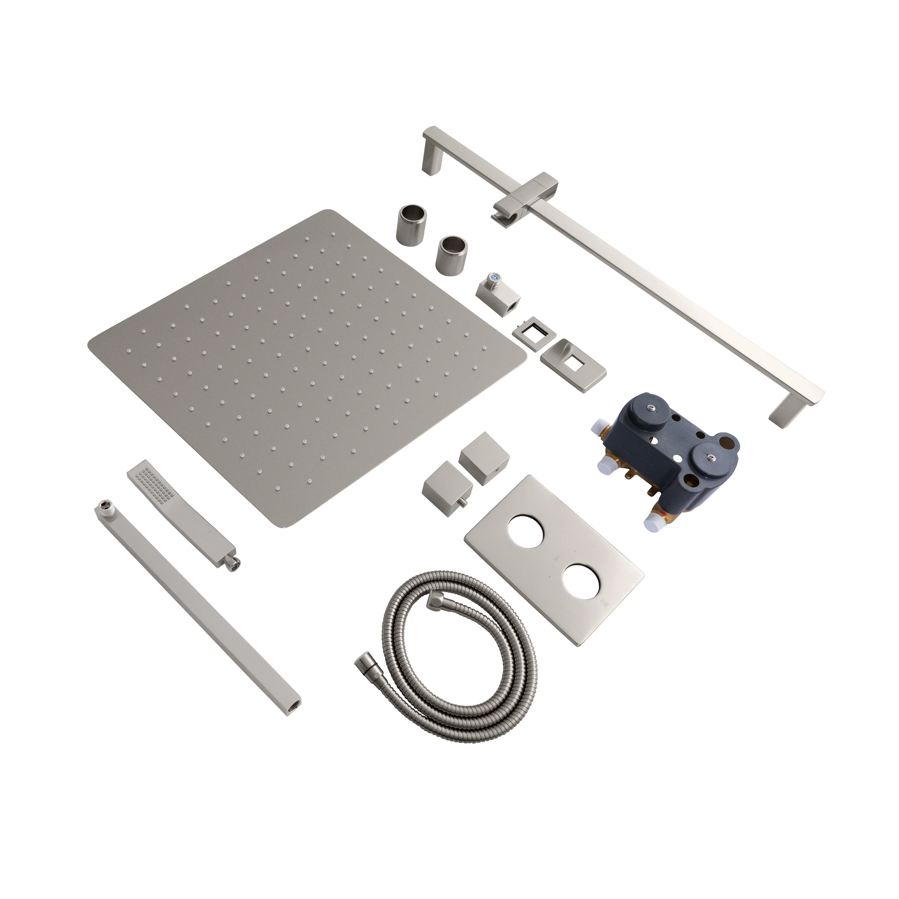 ZLINE Crystal Bay Thermostatic Shower System in Brushed Nickel (CBY-SHS-T2-BN) - Image 2