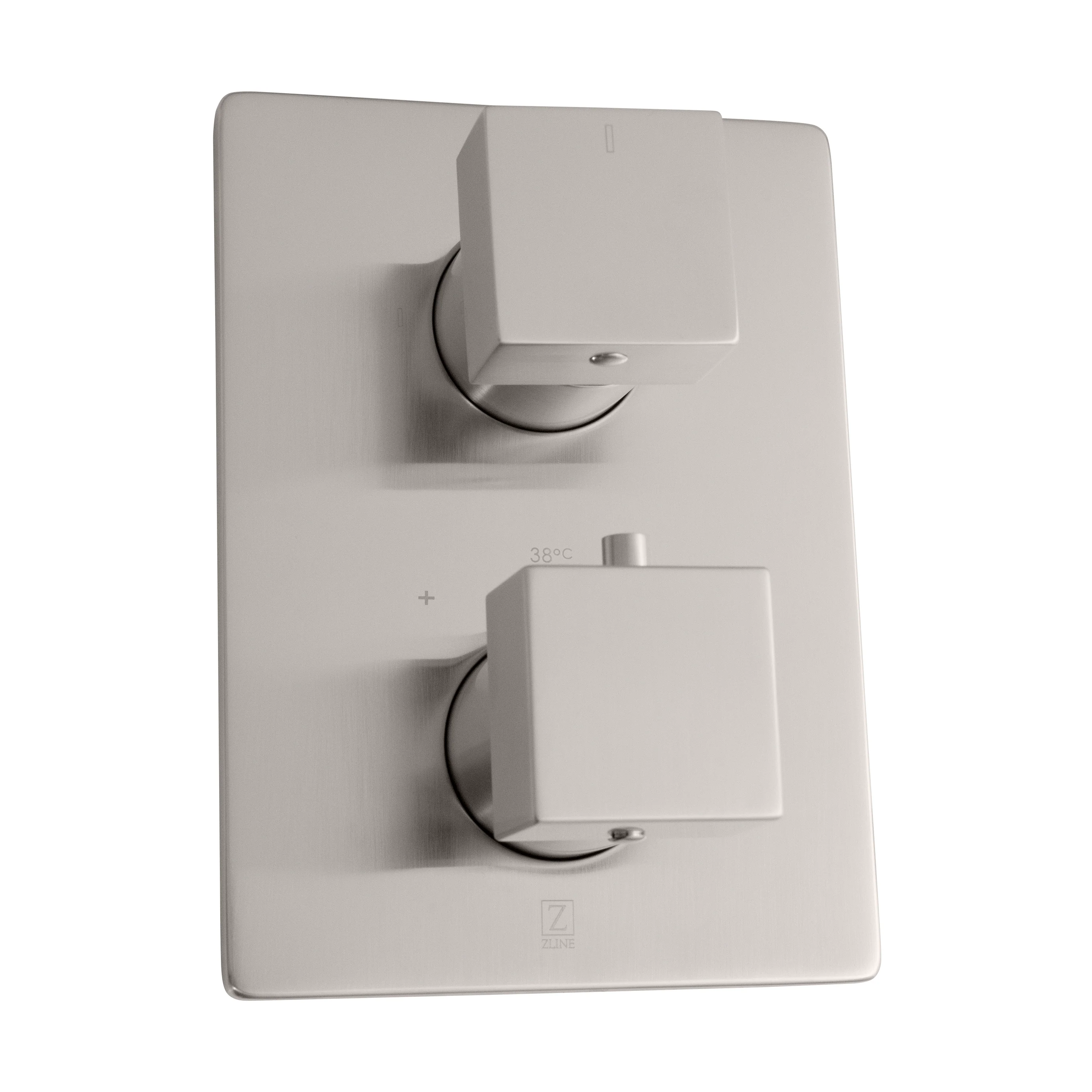 ZLINE Crystal Bay Thermostatic Shower System with Body Jets in Brushed Nickel (CBY-SHS-T3-BN) - Image 4