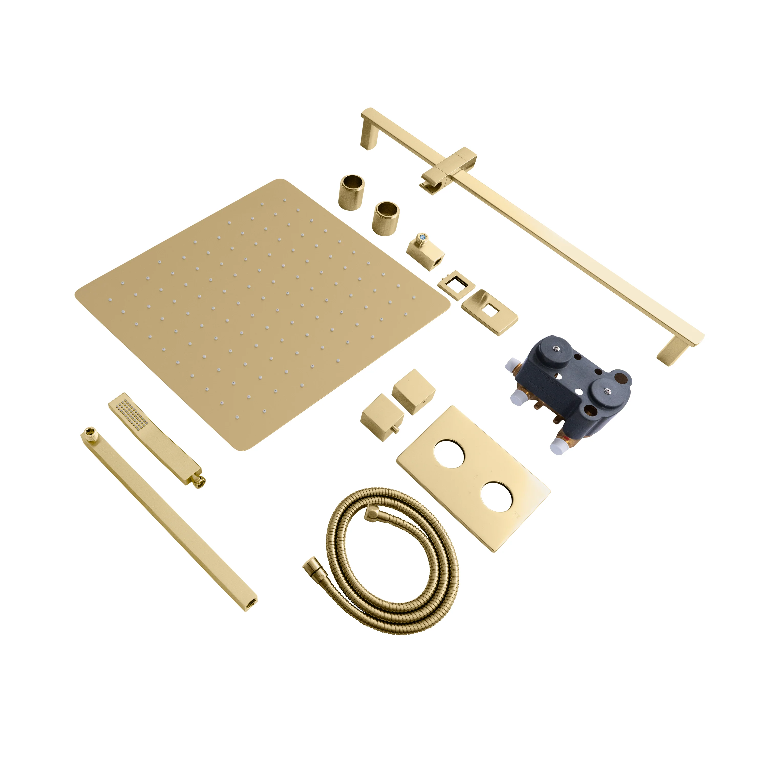 ZLINE Autograph Edition Crystal Bay Thermostatic Shower System in Champagne Bronze (CBY-SHS-T2-CB) - Image 5