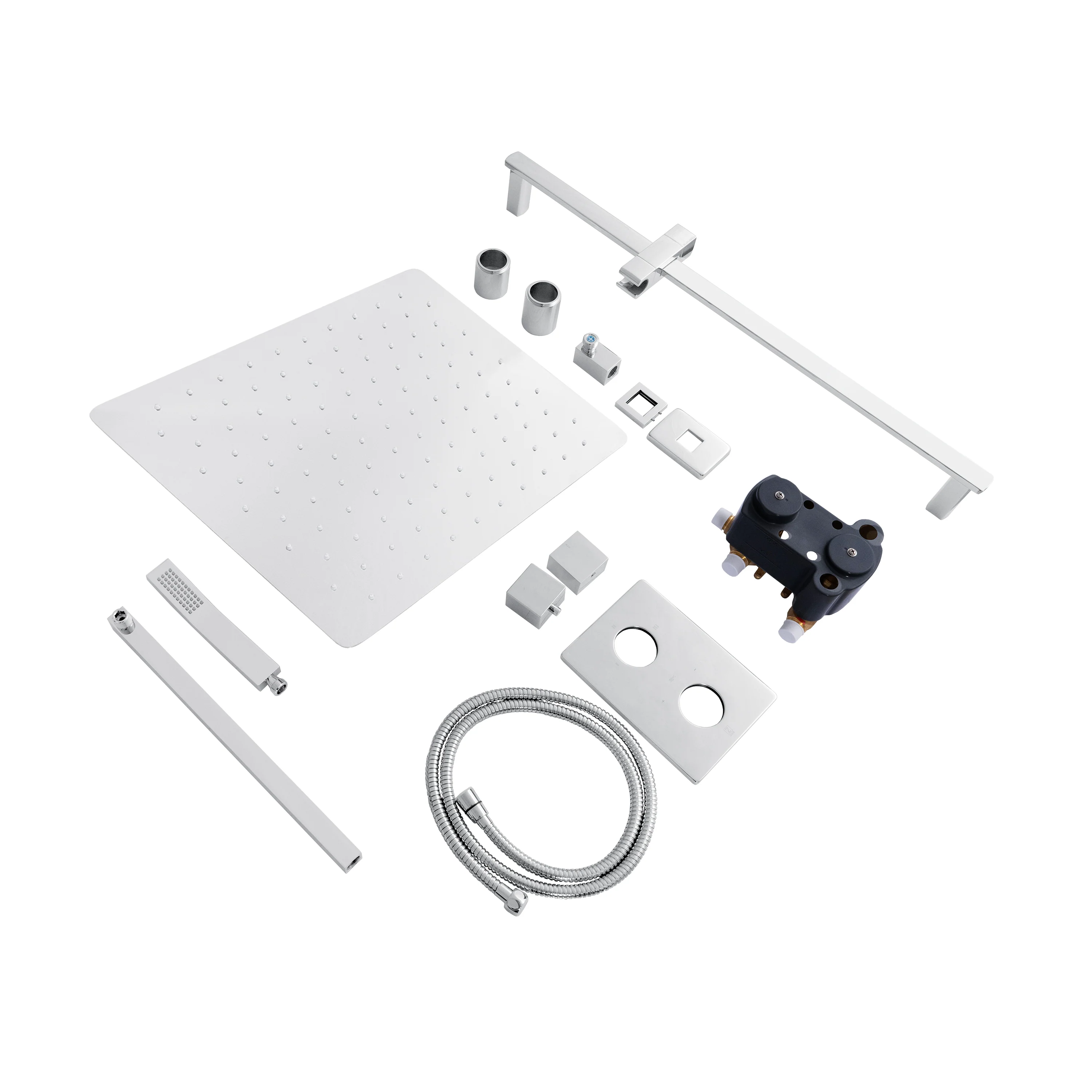 ZLINE Crystal Bay Thermostatic Shower System in Chrome (CBY-SHS-T2-CH) - Image 2