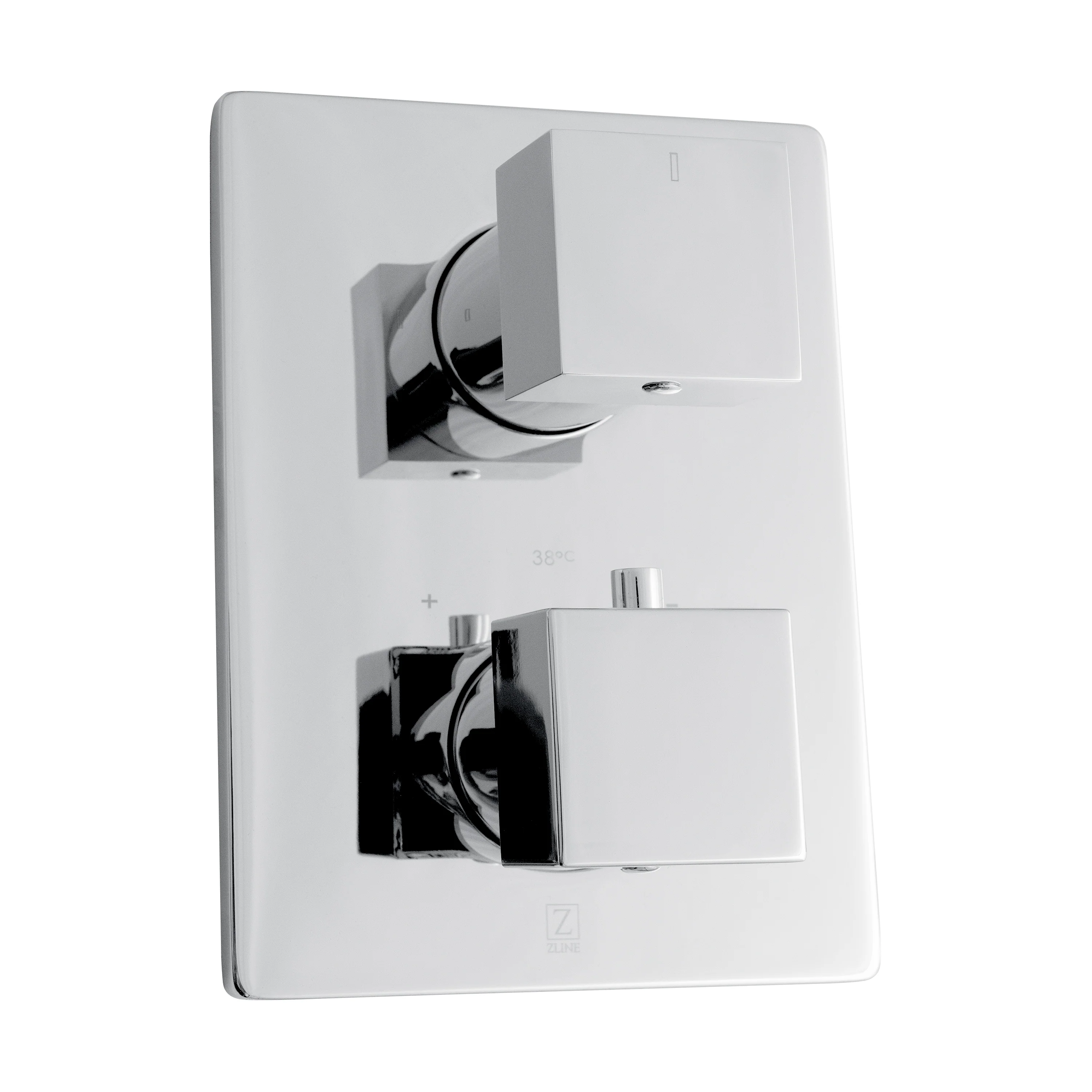ZLINE Crystal Bay Thermostatic Shower System in Chrome (CBY-SHS-T2-CH) - Image 3