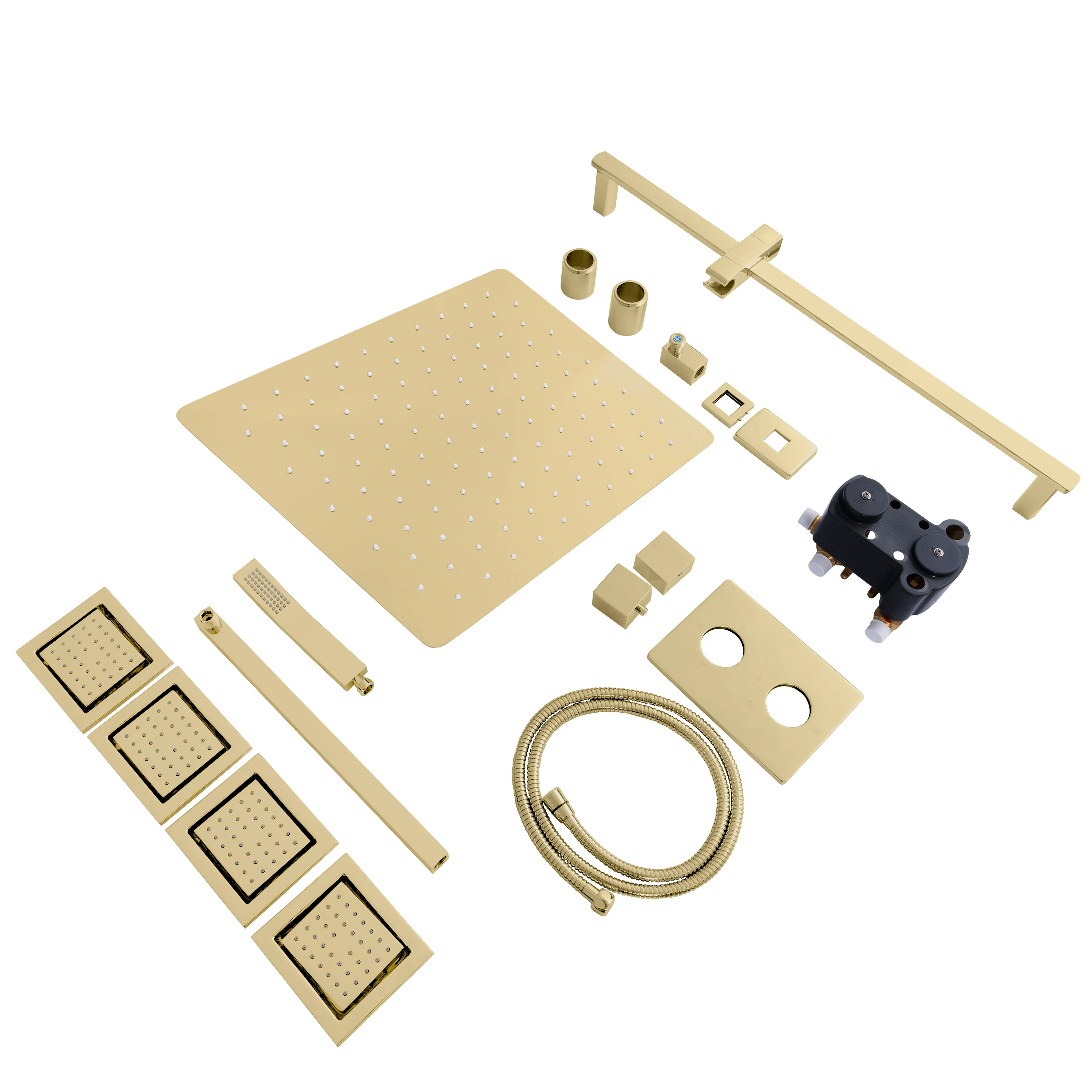 ZLINE Autograph Edition Crystal Bay Thermostatic Shower System with Body Jets in Polished Gold (CBY-SHS-T3-PG) - Image 2