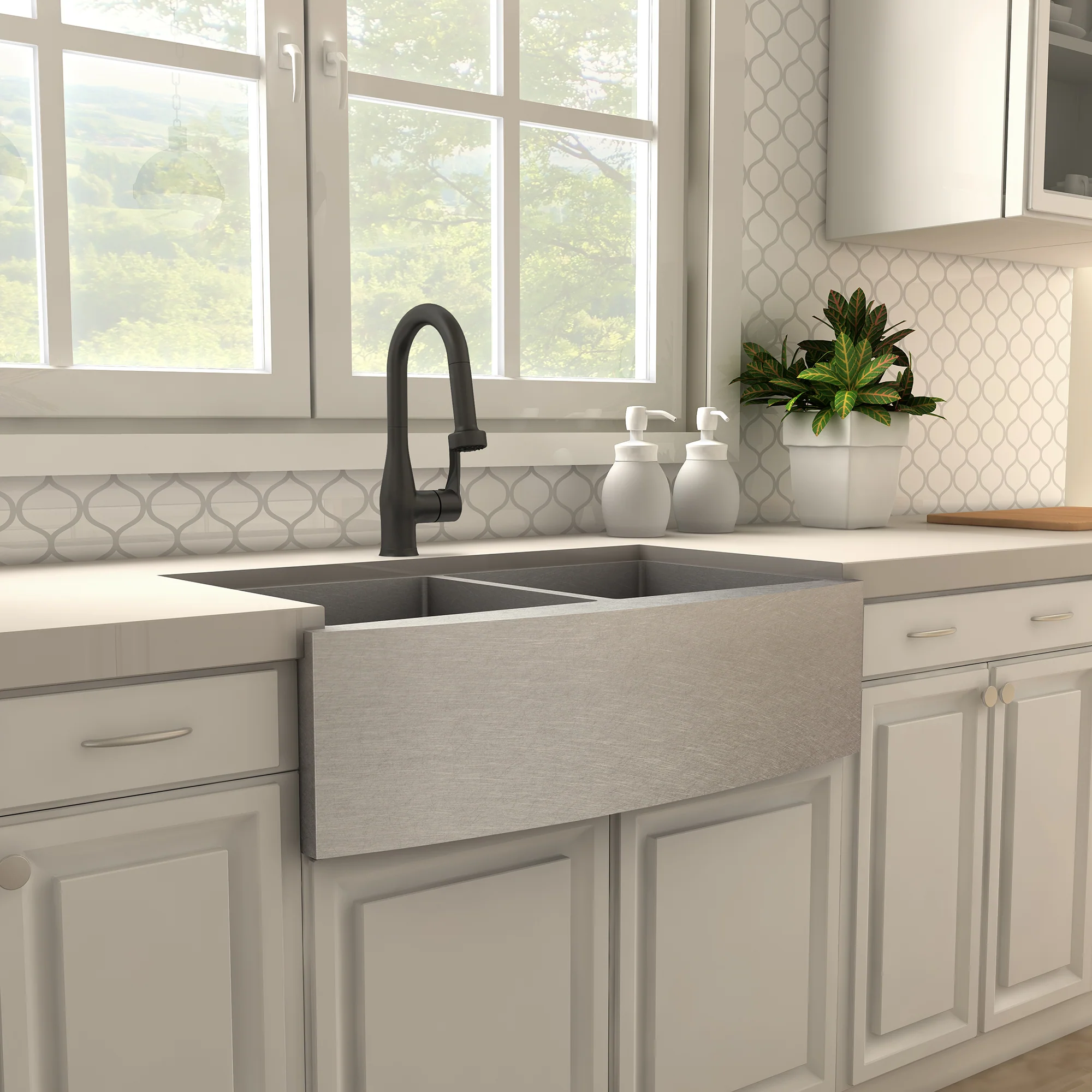 ZLINE Dali Kitchen Faucet in Matte Black (DAL-KF-MB) - Image 4