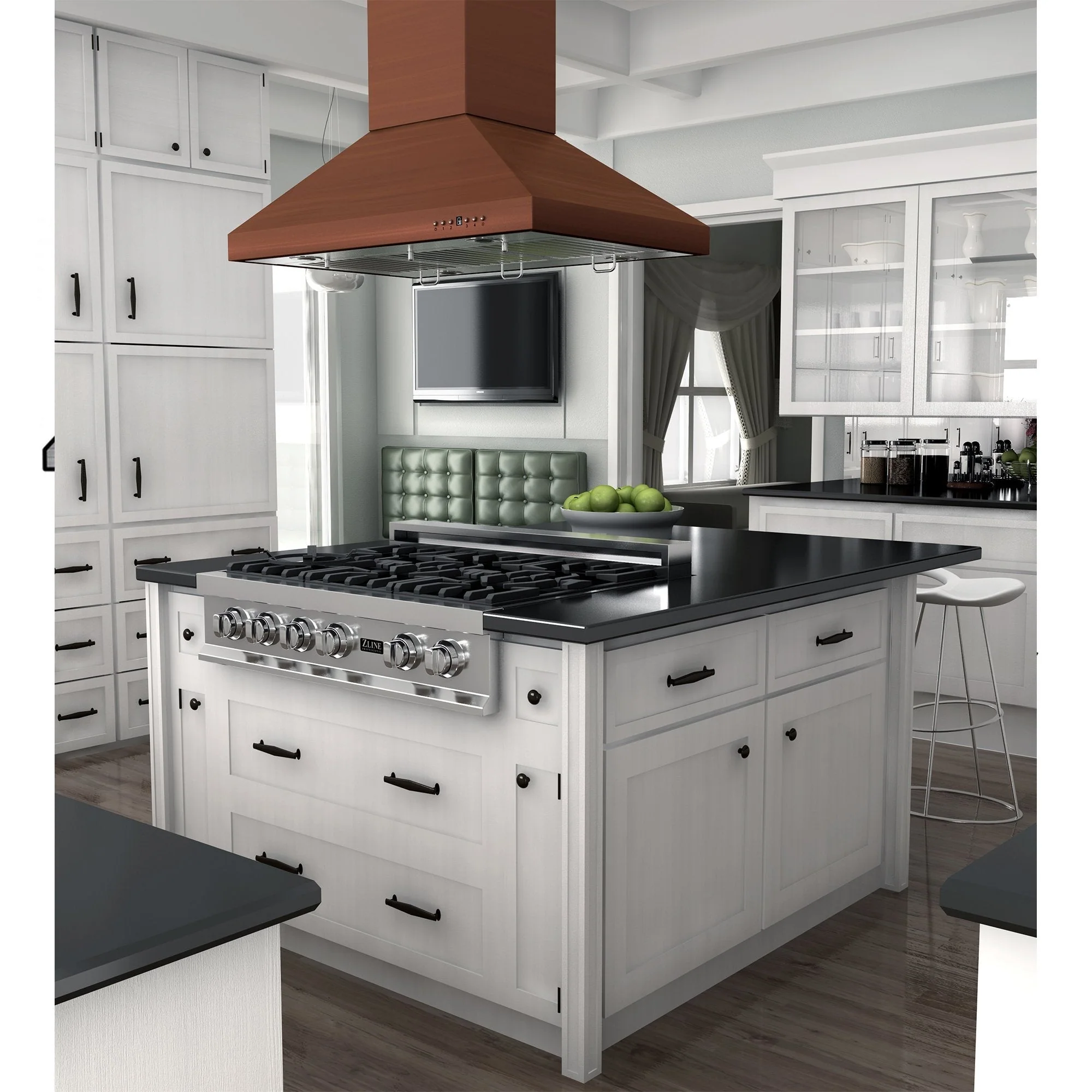 ZLINE 36 in. Designer Series Copper Island Mount Range Hood (8KL3iC-36) - Image 11