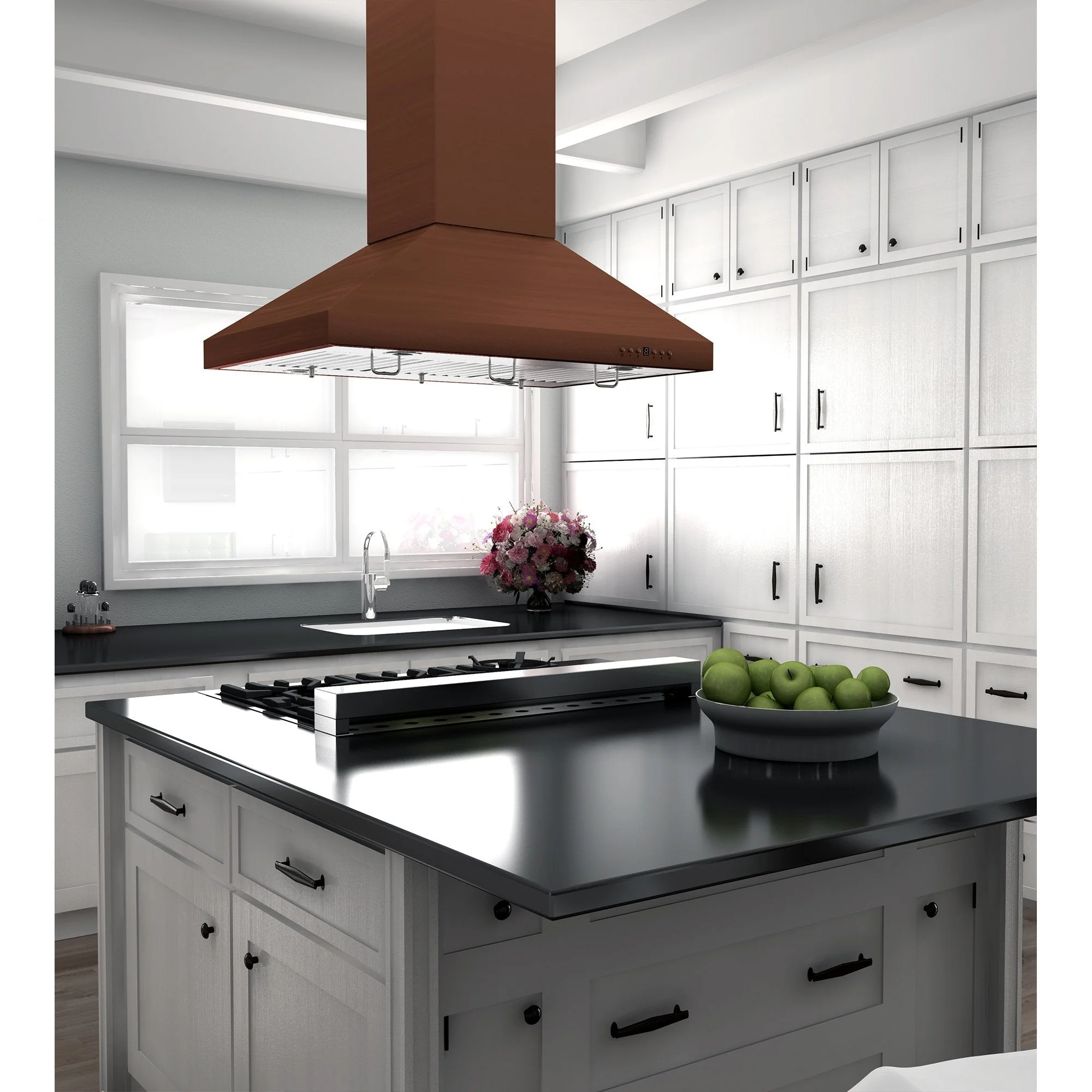 ZLINE 36 in. Designer Series Copper Island Mount Range Hood (8KL3iC-36) - Image 12