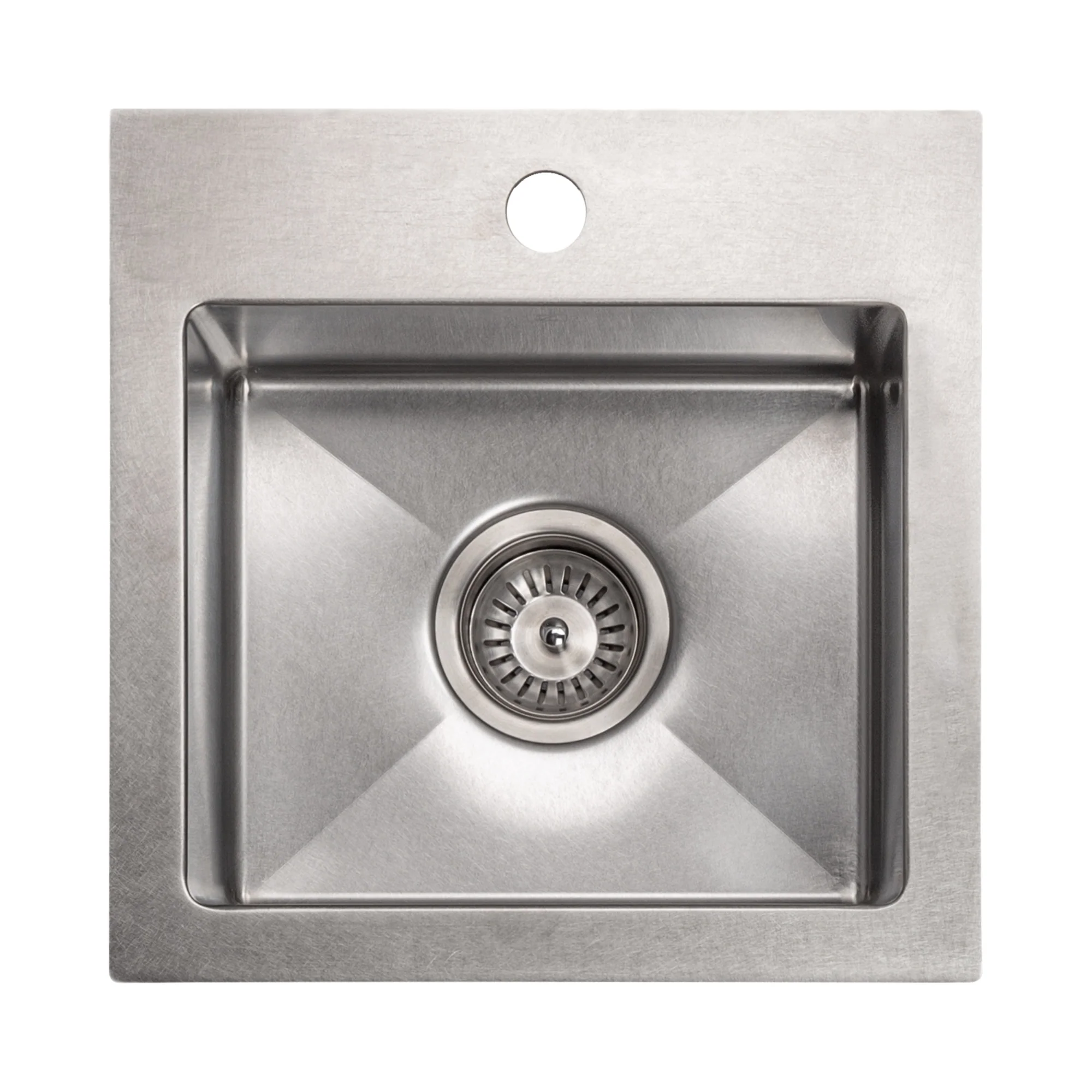 ZLINE 15 in. Donner Topmount Single Bowl Satin Stainless Steel Bar Kitchen Sink (STS-15S) - Image 4
