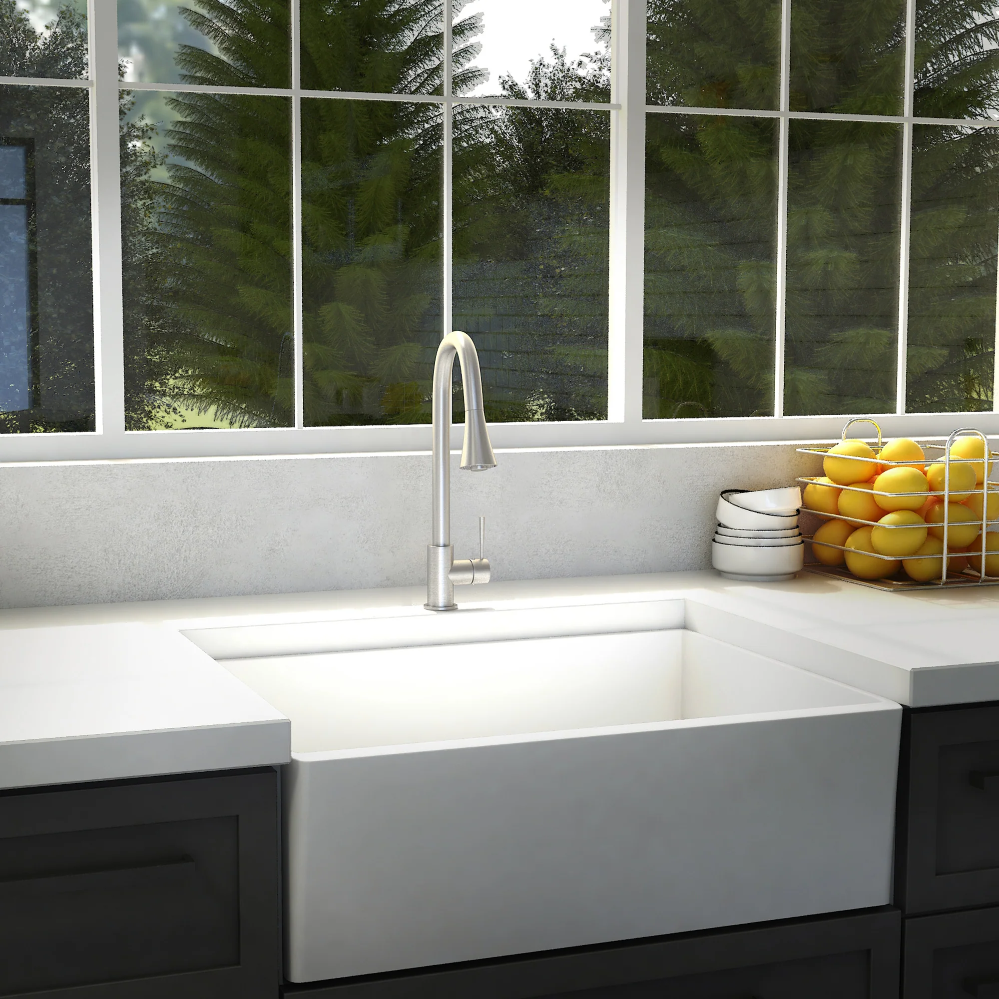 ZLINE Edison Kitchen Faucet in Brushed Nickel (EDS-KF-BN) - Image 2