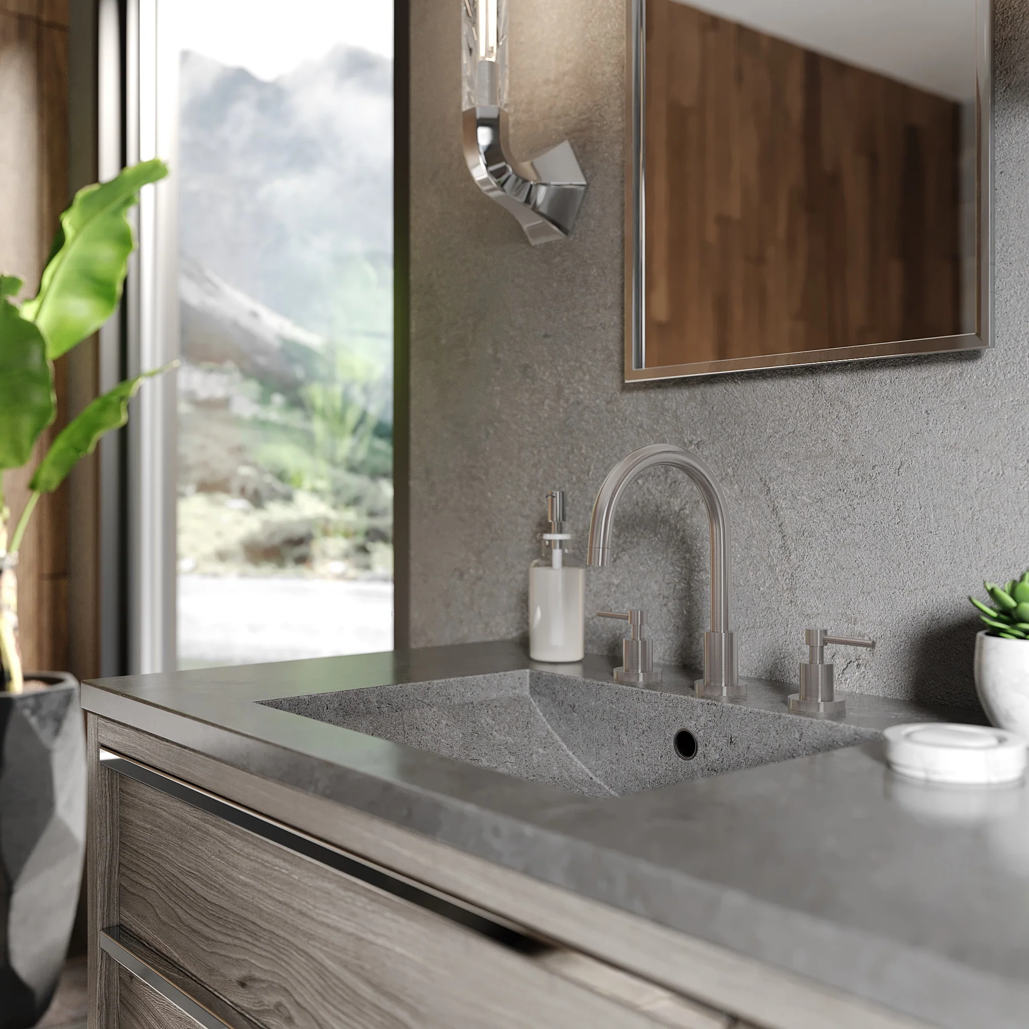 ZLINE Emerald Bay Bath Faucet in Brushed Nickel (EMBY-BF-BN) - Image 2
