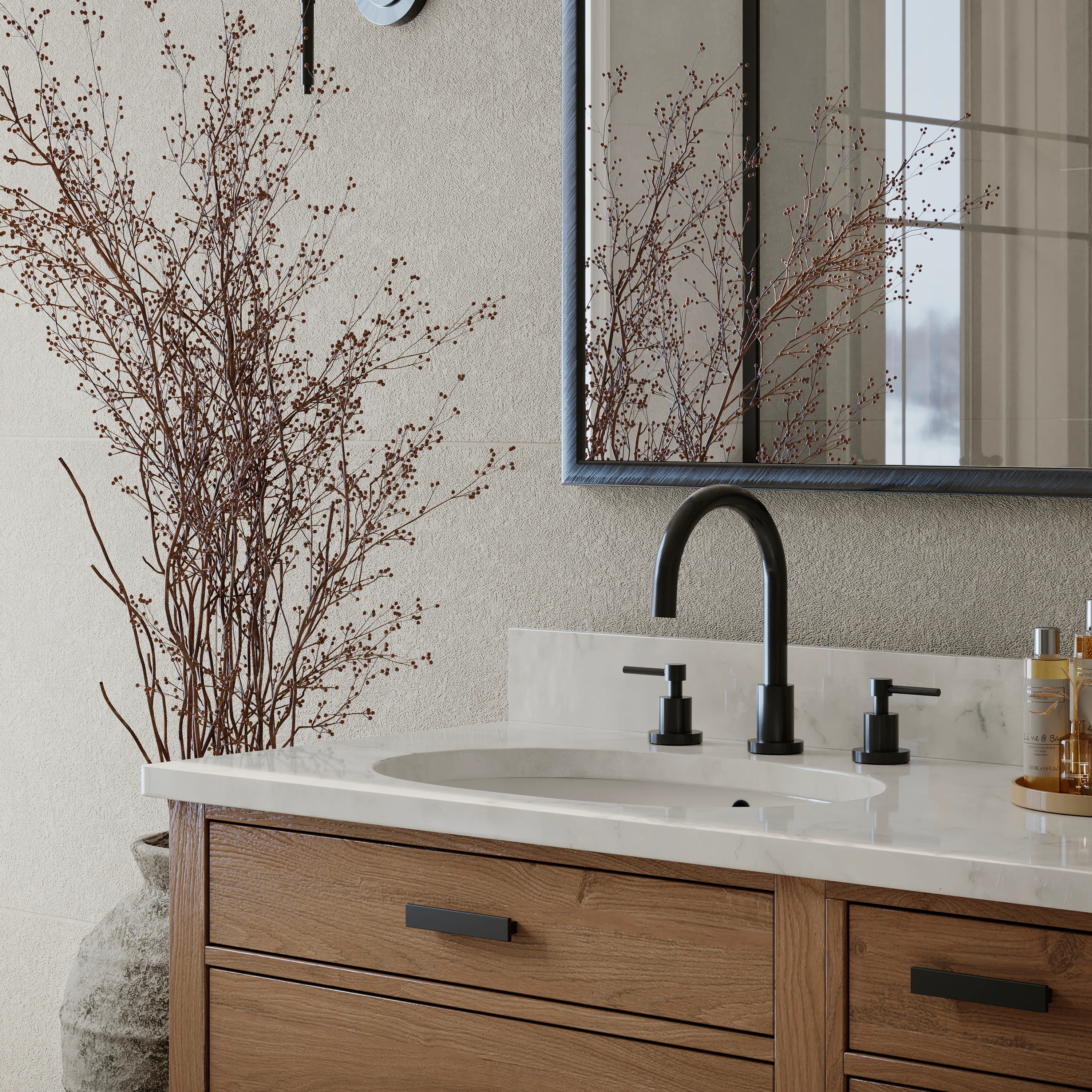 ZLINE Autograph Edition Emerald Bay Bath Faucet in Matte Black (EMBY-BF-MB) - Image 2