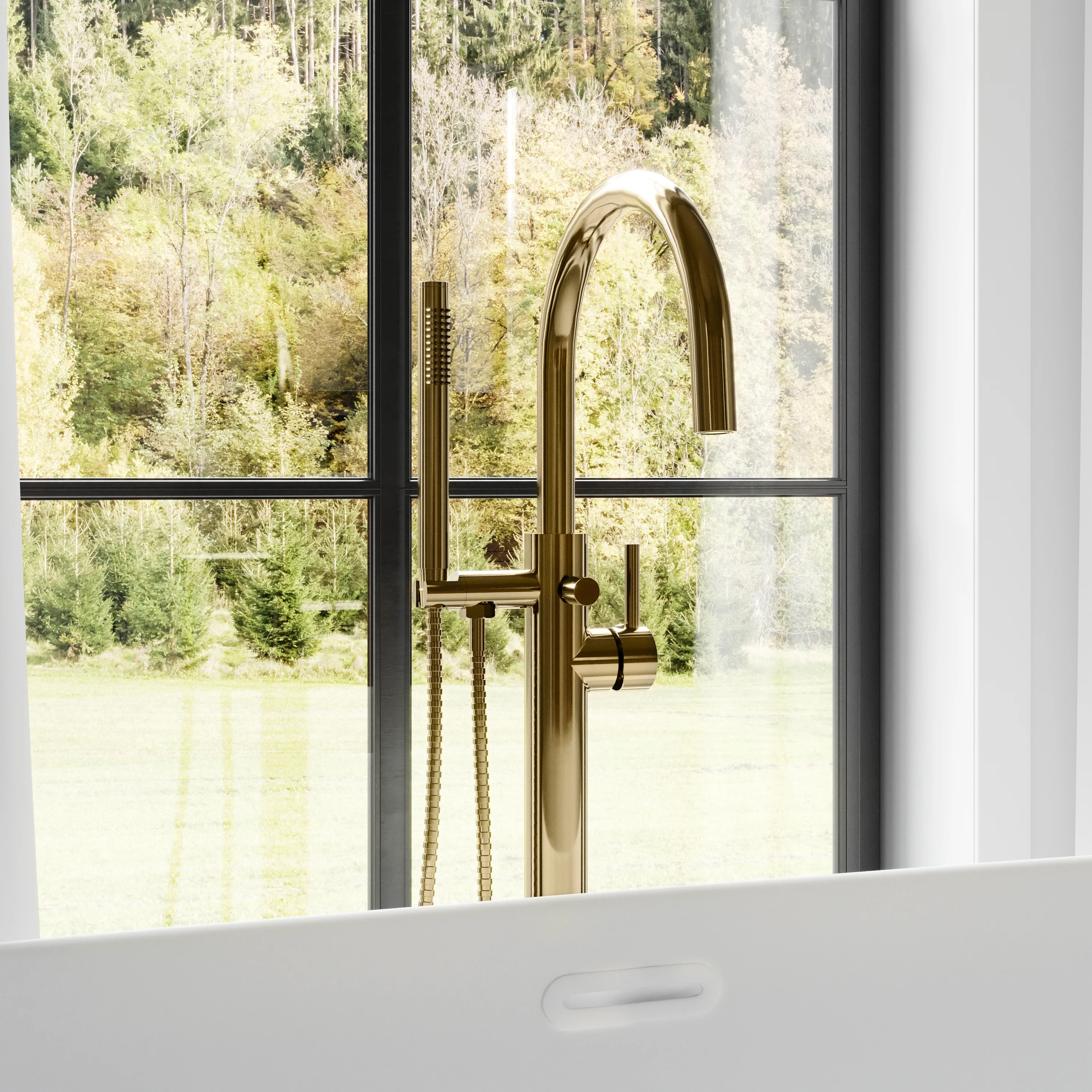 ZLINE Autograph Edition Emerald Bay Bath Tub Filler in Polished Gold (EMBY-BTF-PG) - Image 4