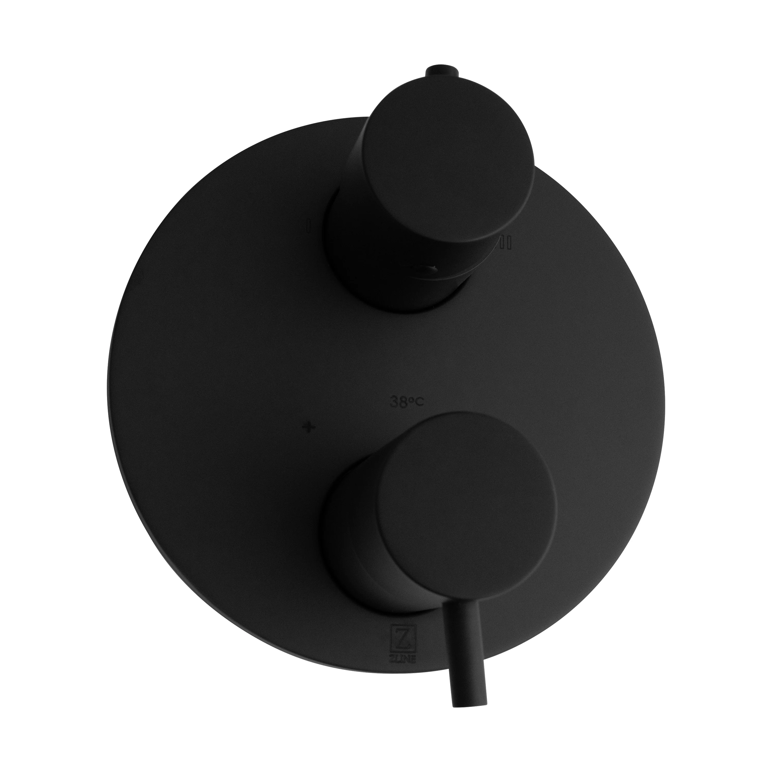 ZLINE Autograph Edition Emerald Bay Thermostatic Shower System in Matte Black (EMBY-SHS-T2-MB) - Image 2
